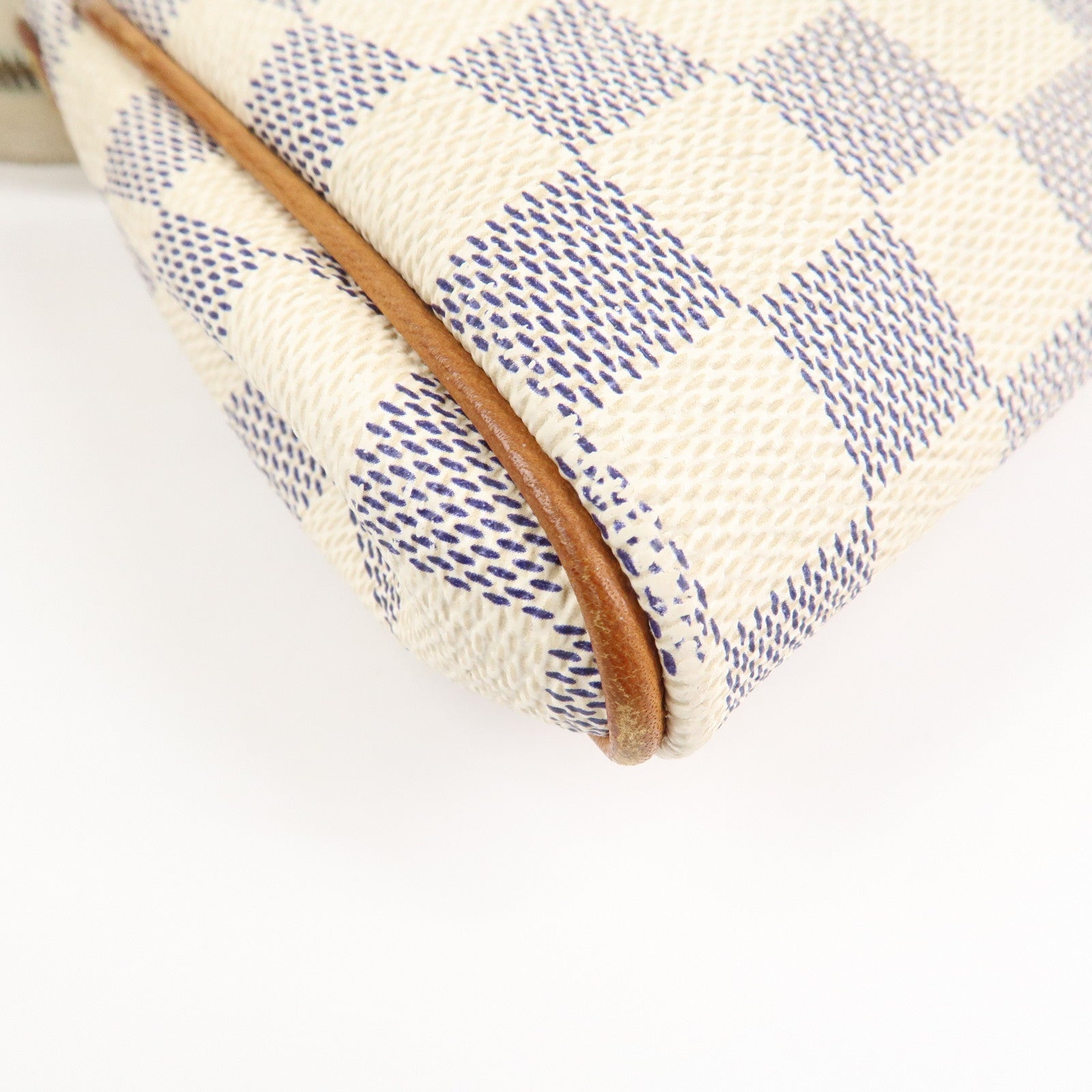 Louis Vuitton Damier Azur Eva 2 Way Pouch Shoulder Bag N55214 Used