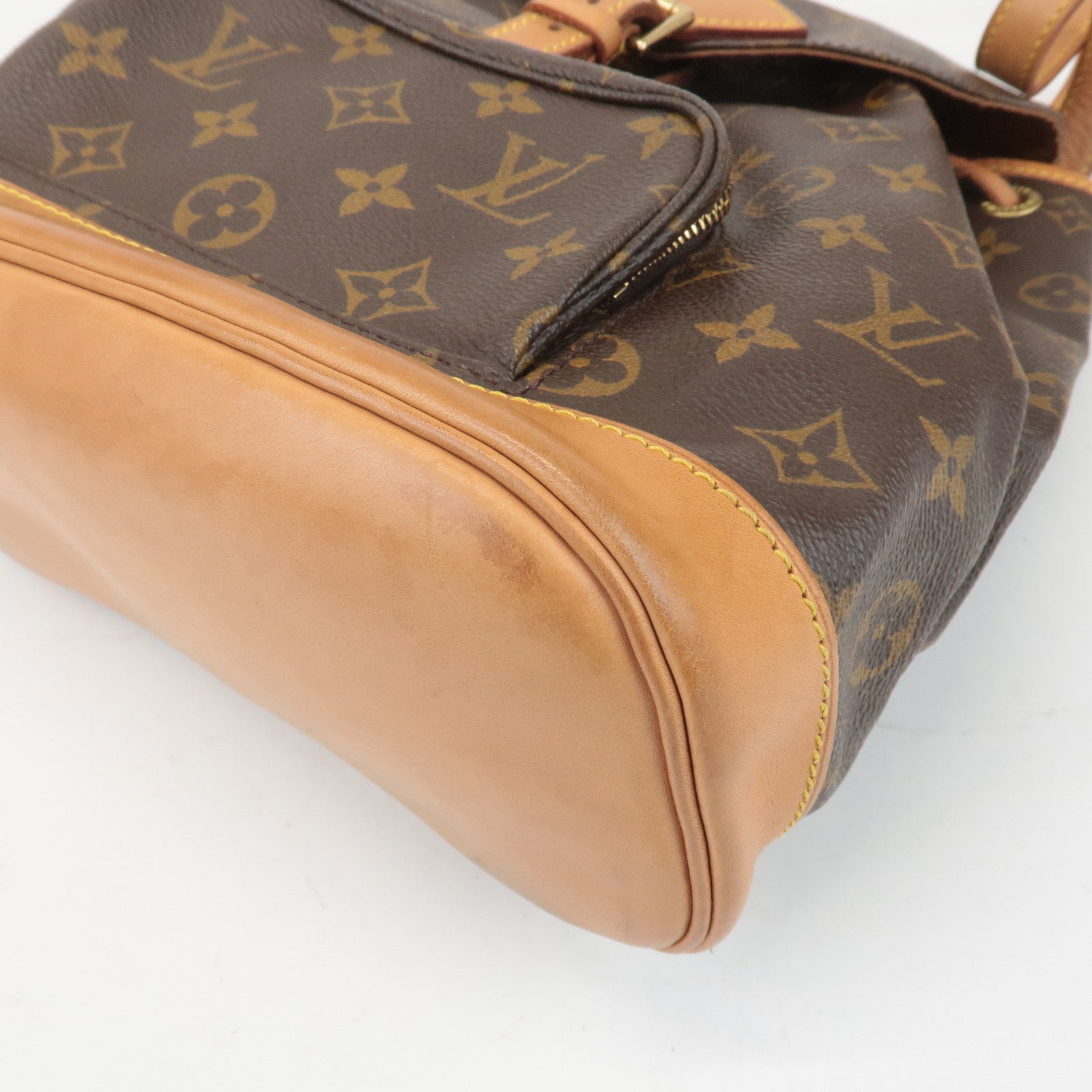 Louis Vuitton Monogram Montsouris MM Back Pack Brown M51136 Used