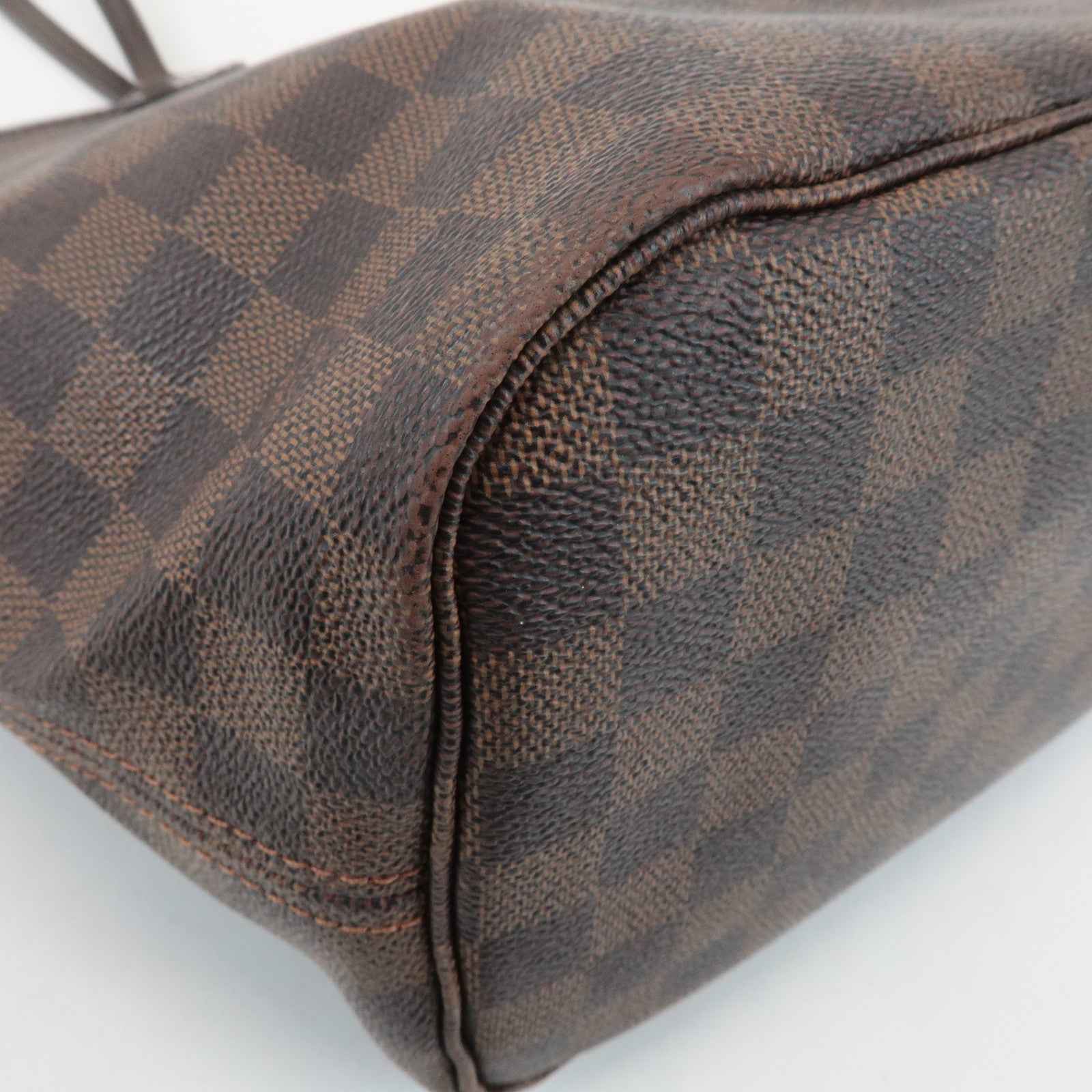 Louis Vuitton Damier Neverfull MM Tote Bag Damier Ebene N51105 Used