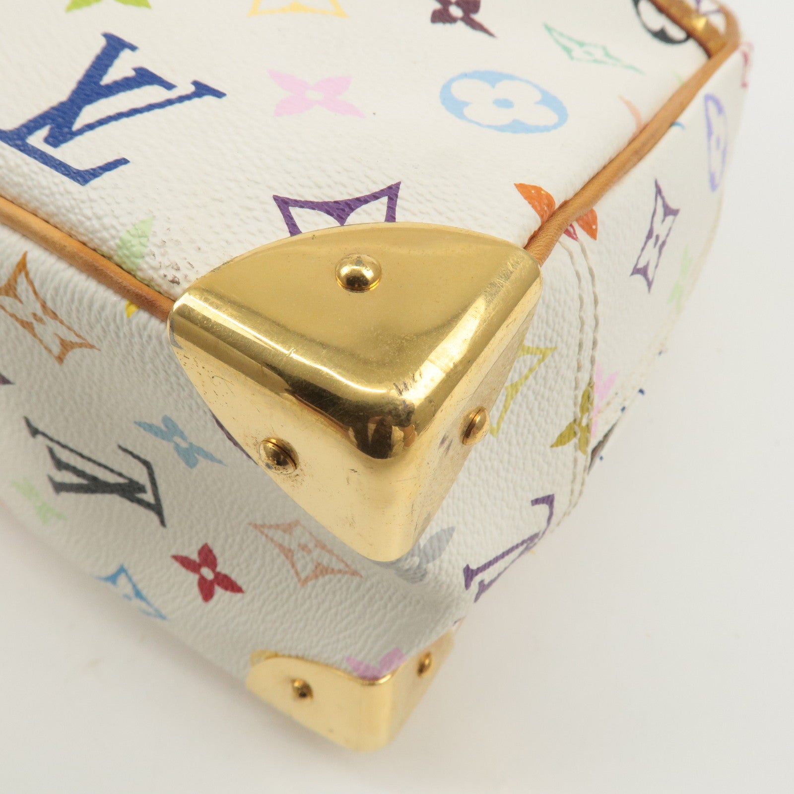 Louis Vuitton Monogram Multi Color Trouville Hand Bag Blanc M92663