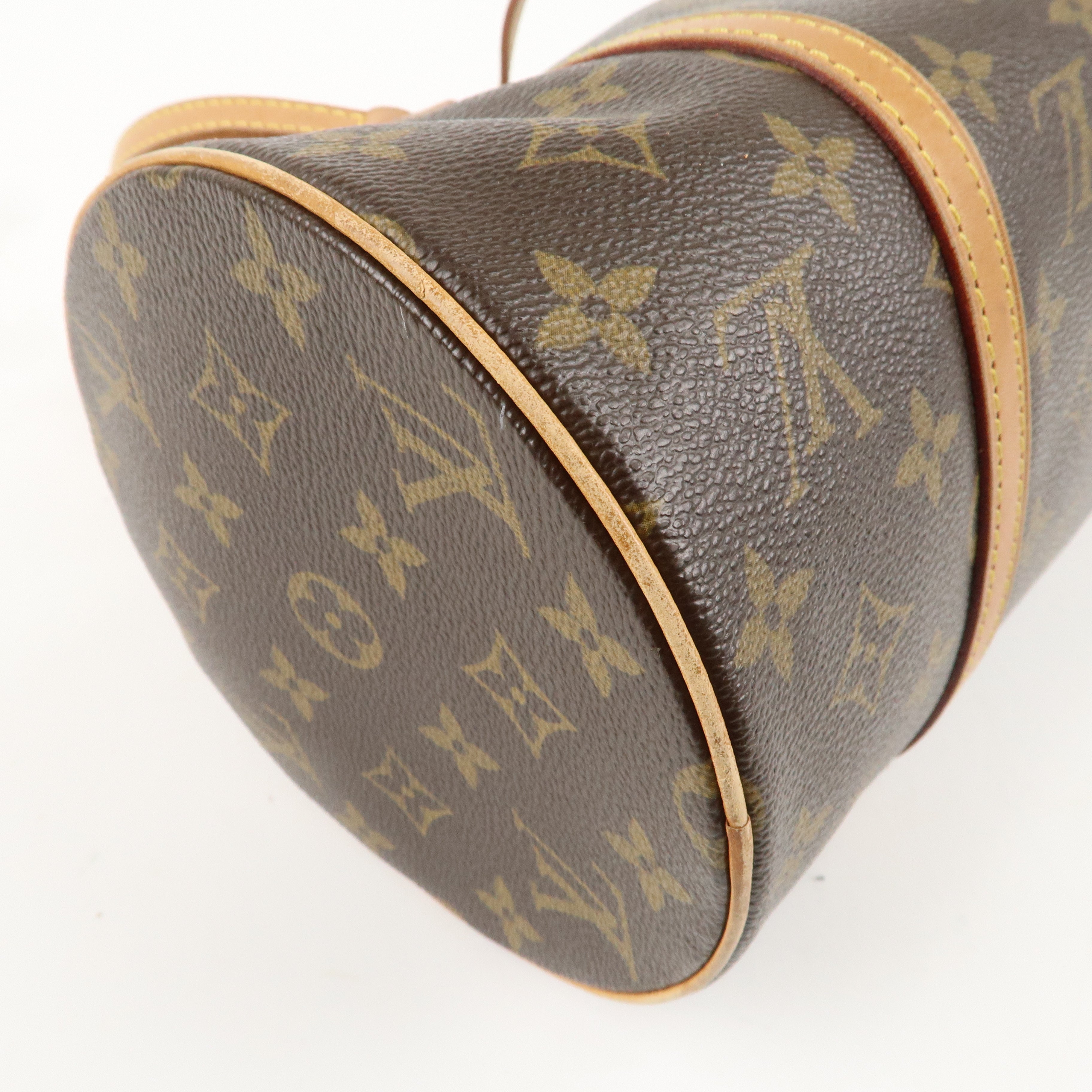 Louis Vuitton Monogram Papillon 30 Hand Bag Brown M51385