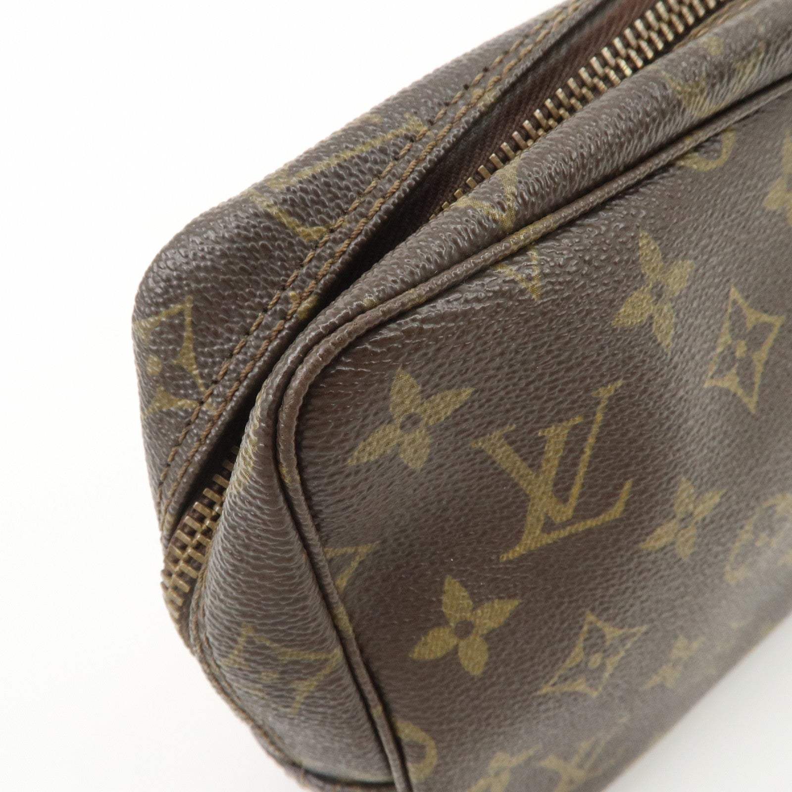 Louis Vuitton Monogram Trousse Toilette 23 Pouch Brown M47524 Used