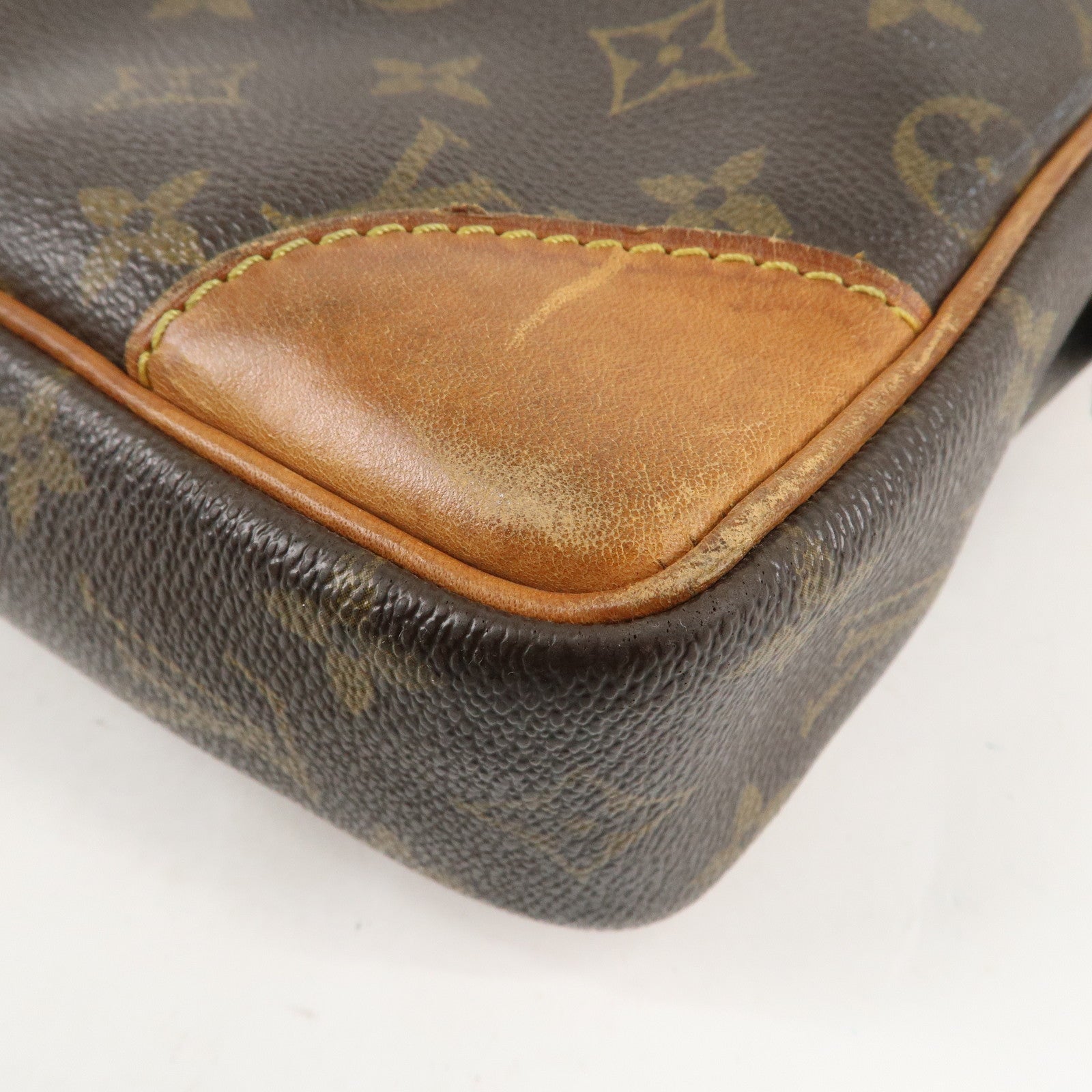 Louis Vuitton Monogram Porte Documents Voyage Bag Brown M53361