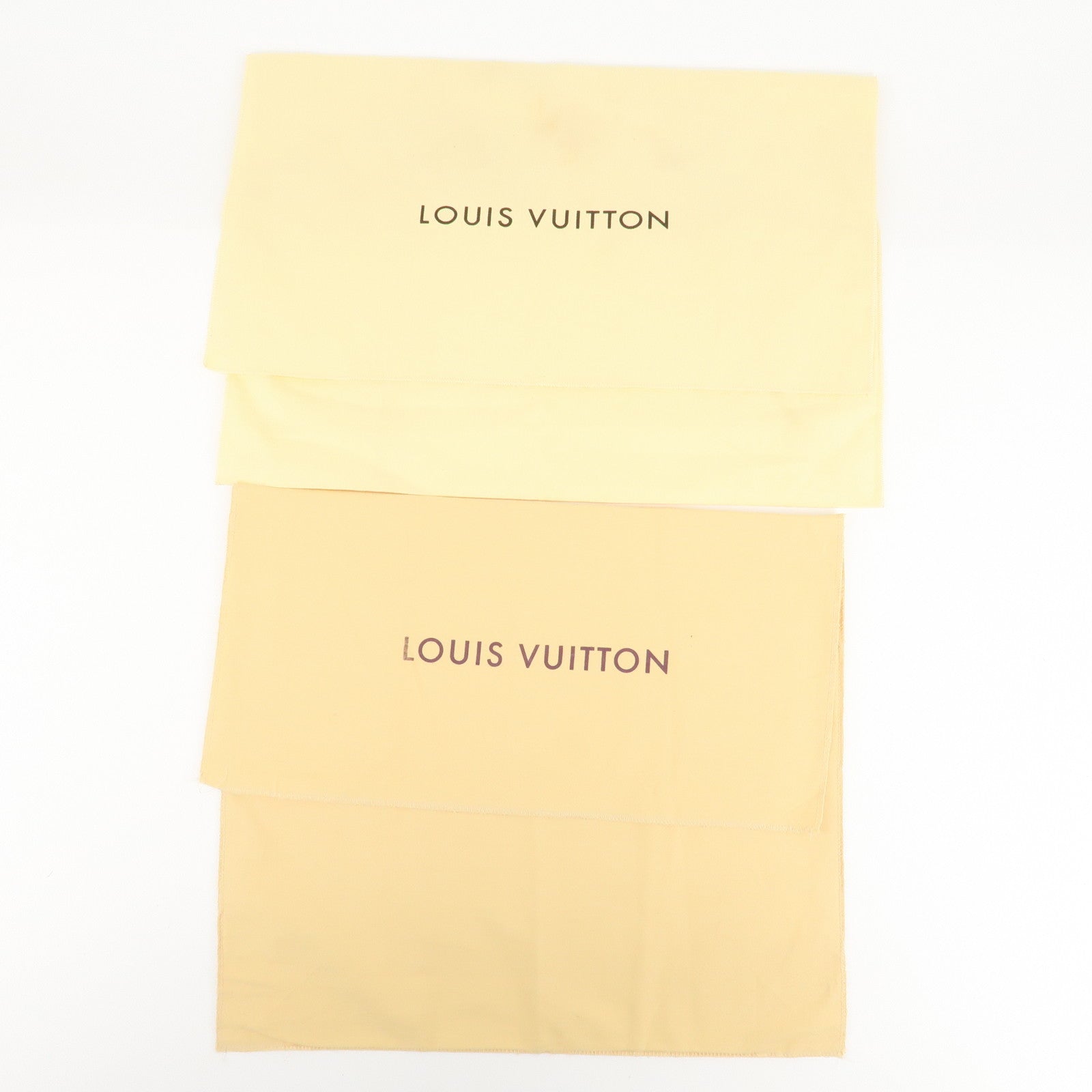 Louis Vuitton Set Of 10 Dust Bag Flap Style Beige Used