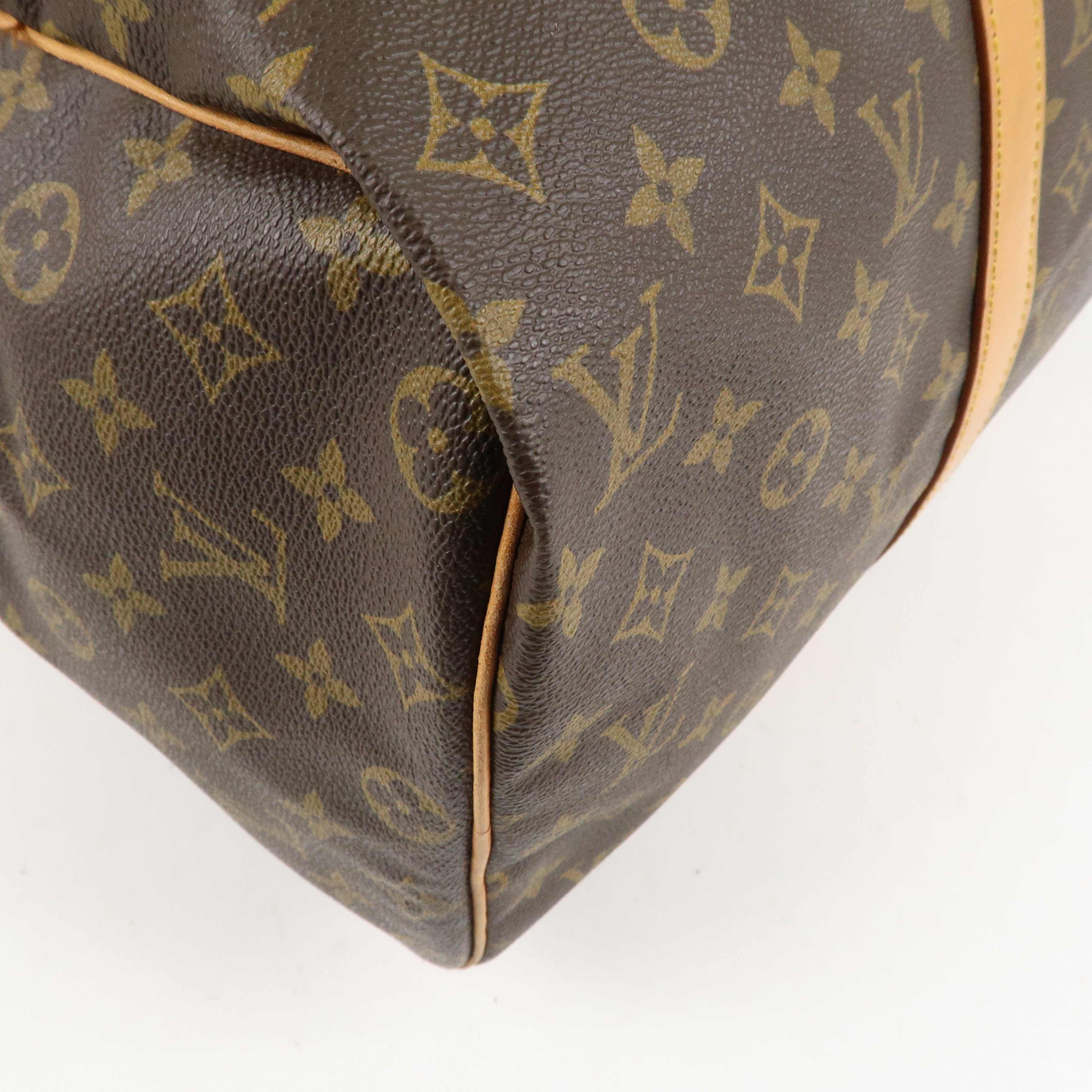 Louis Vuitton Monogram Sac Souple 45 Boston Bag Brown M41624