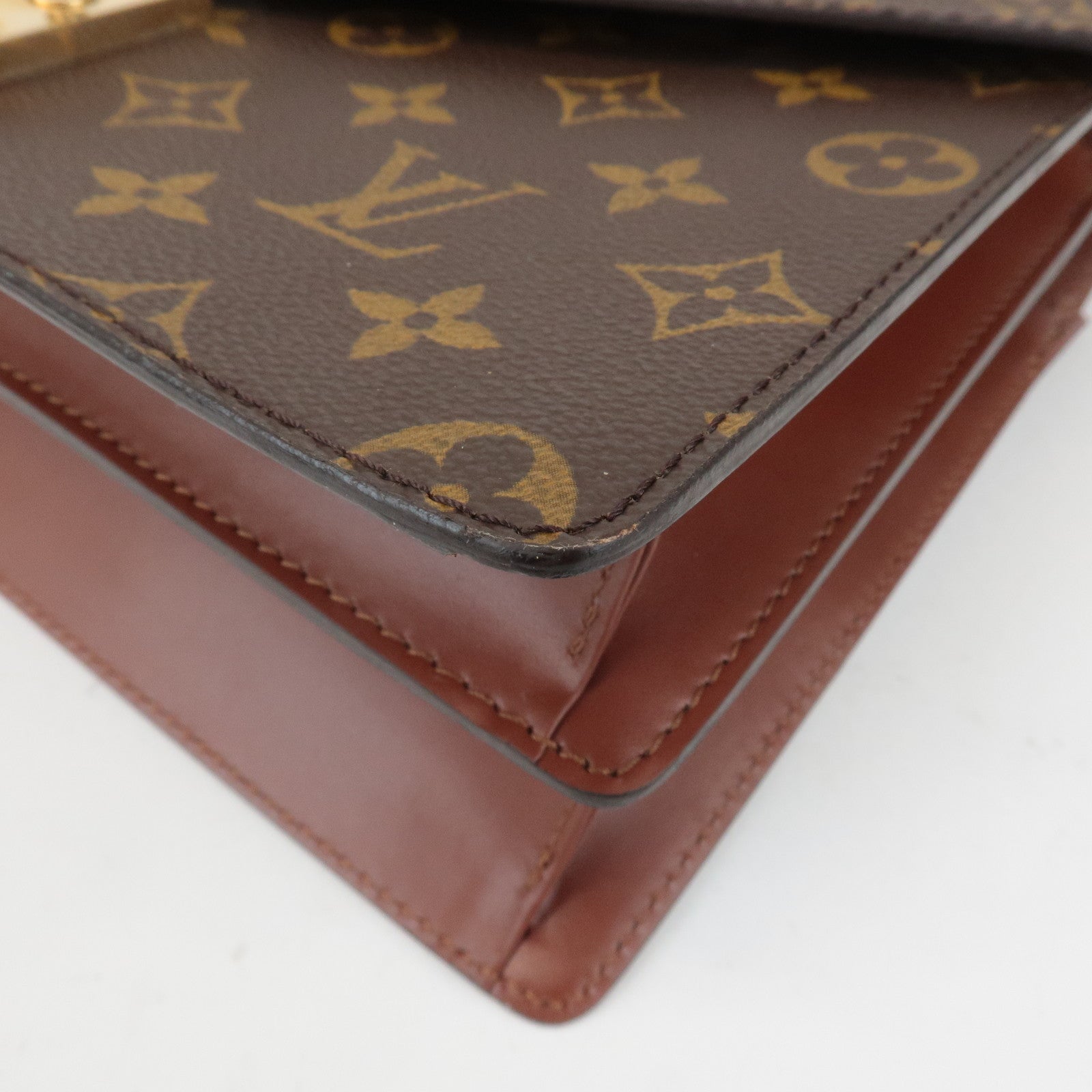 Louis Vuitton Monogram Concorde Hand Bag Brown M51190 Used