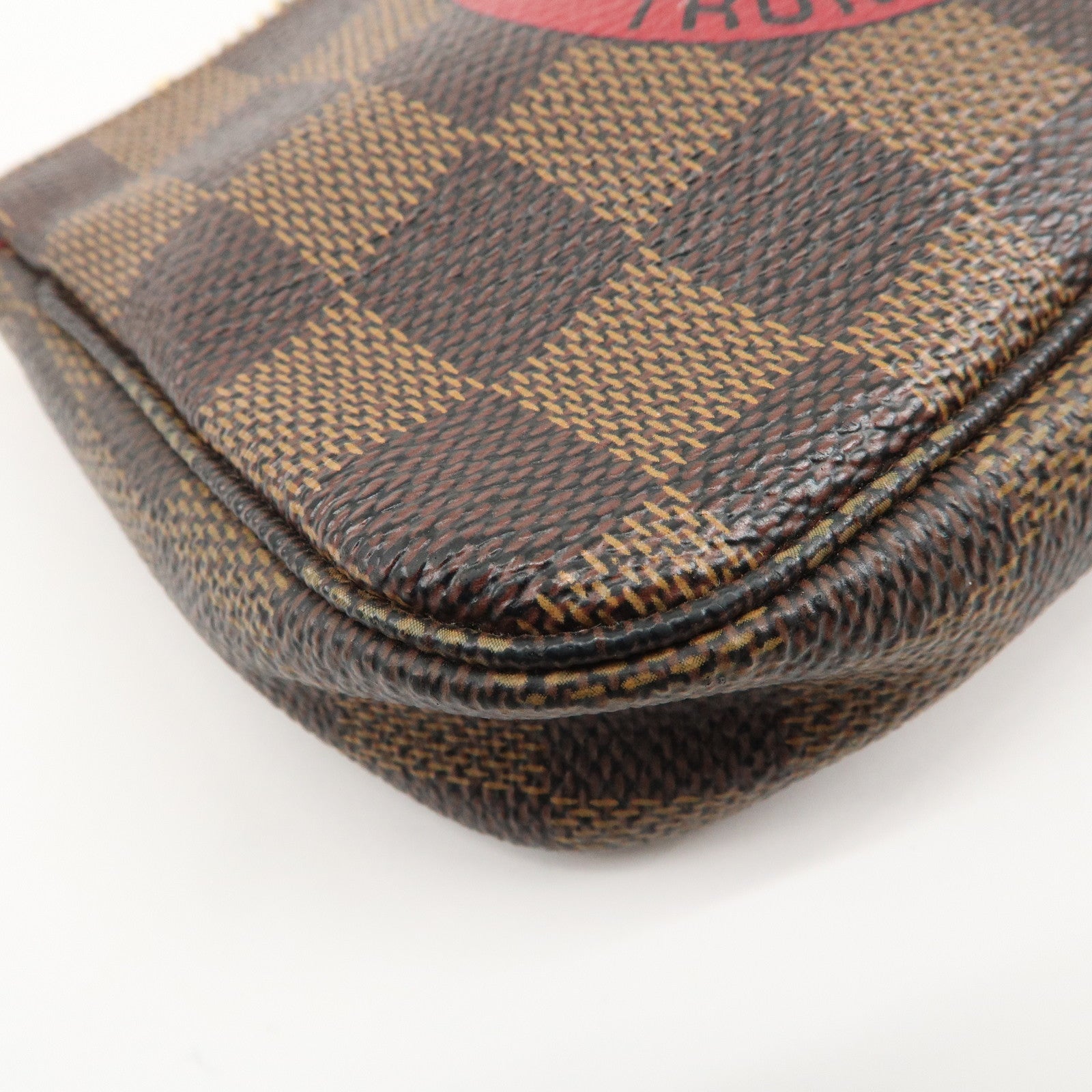 Louis Vuitton Damier T&B Mini Pochette Accessoires Pouch N58011 Used