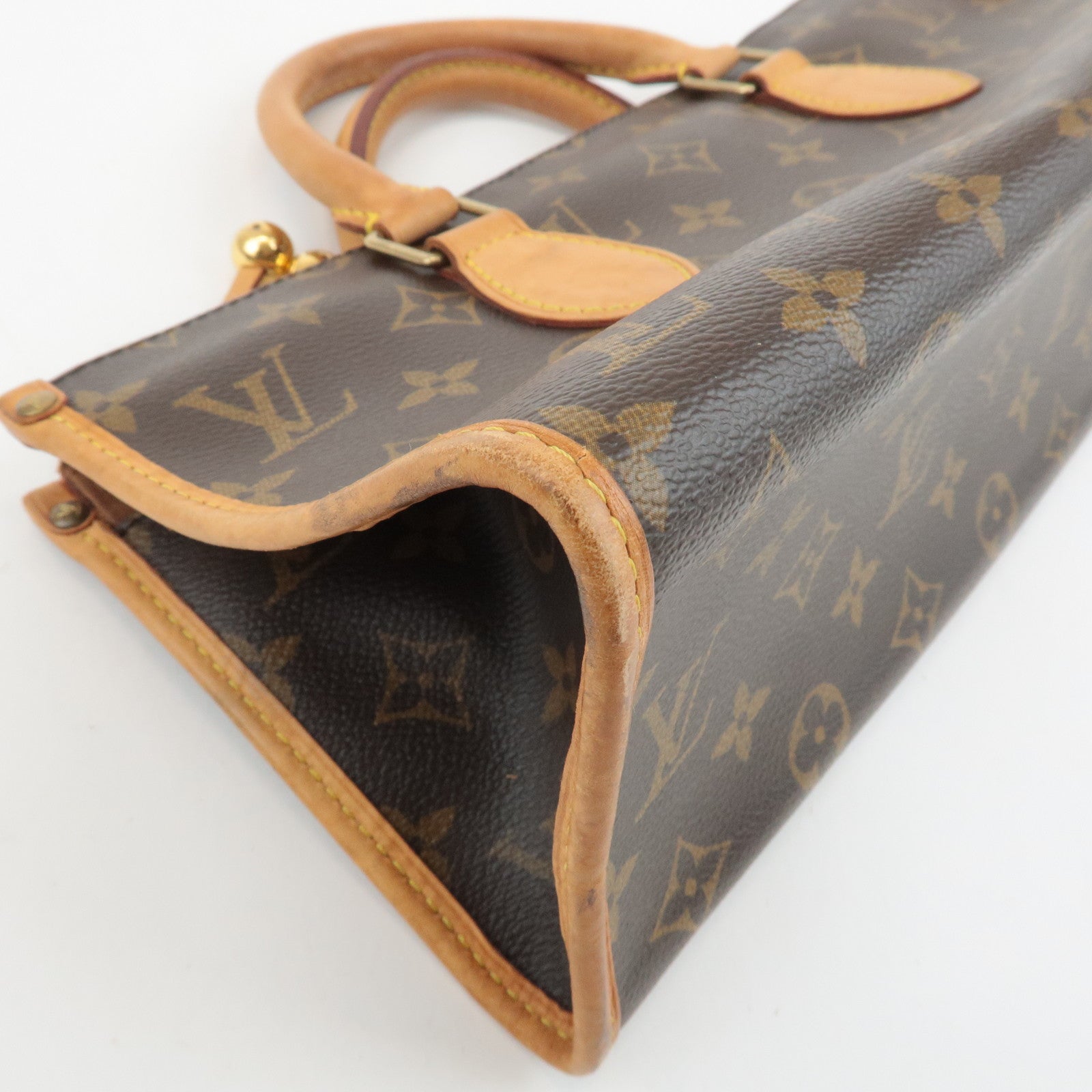 Louis Vuitton Monogram Popincourt Hand Bag Brown M40009 Used