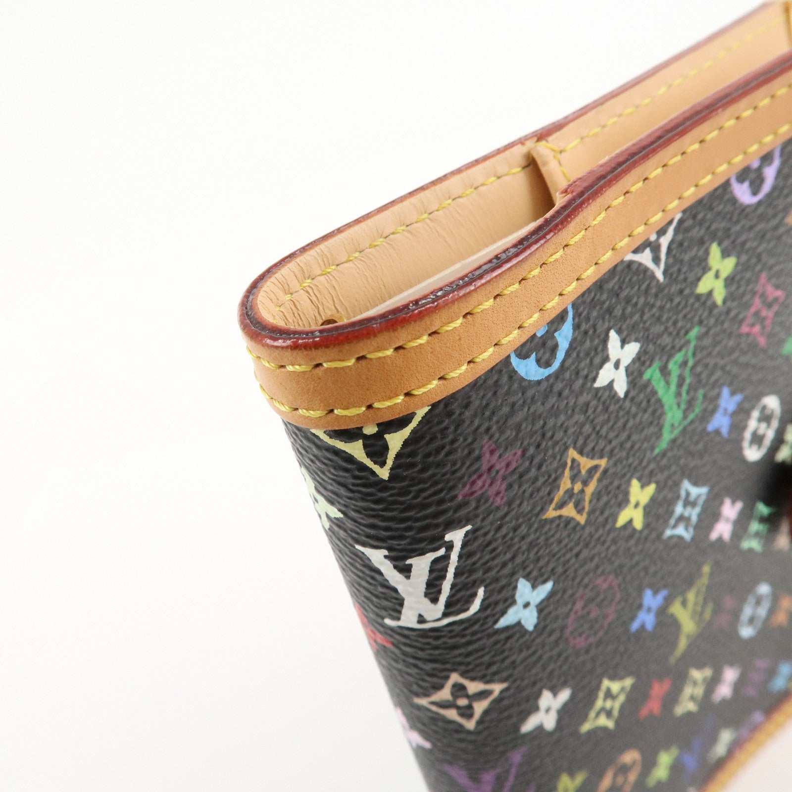 Louis Vuitton Monogram Multi Color Agenda PM Planner Cover R20895 Used