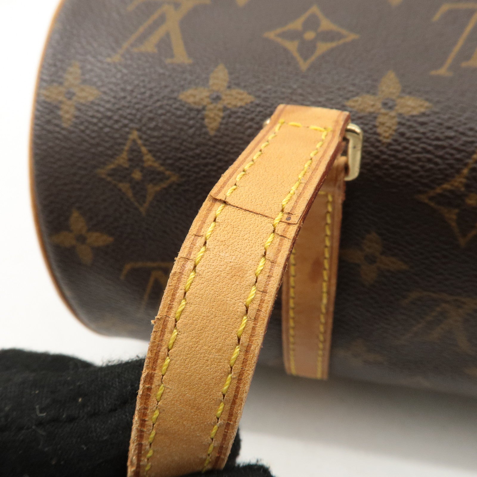 Louis Vuitton Monogram Papillon 30 Hand Bag Brown M51385