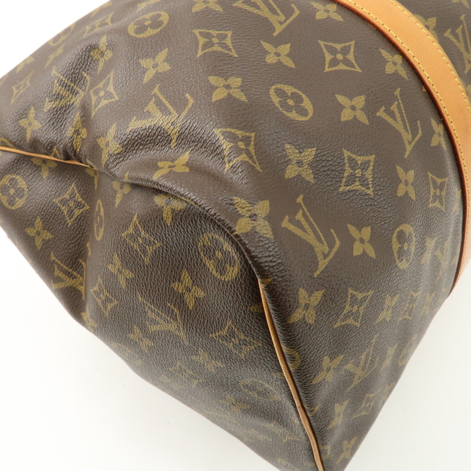 Louis Vuitton Monogram Sac Souple 45 Boston Bag Brown M41624 Used