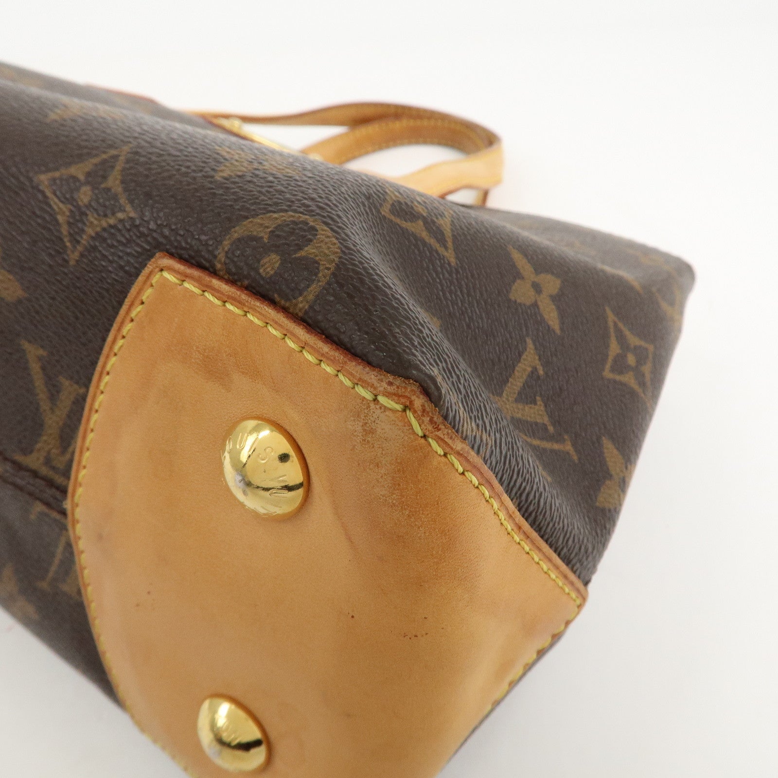 Louis Vuitton Monogram Wilshire PM Hand Bag Brown M45643 Used