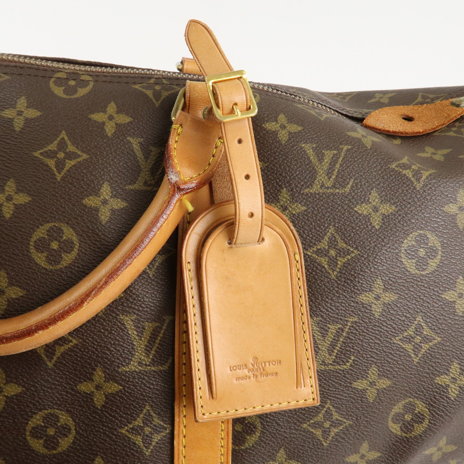 Louis Vuitton Monogram Keep All 50 Bag Boston Bag Brown M41426 Used