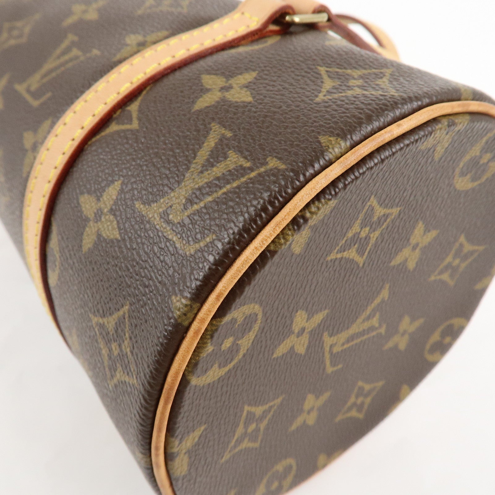 Louis Vuitton Monogram Papillon 26 Hand Bag New Style Brown M51386 Used