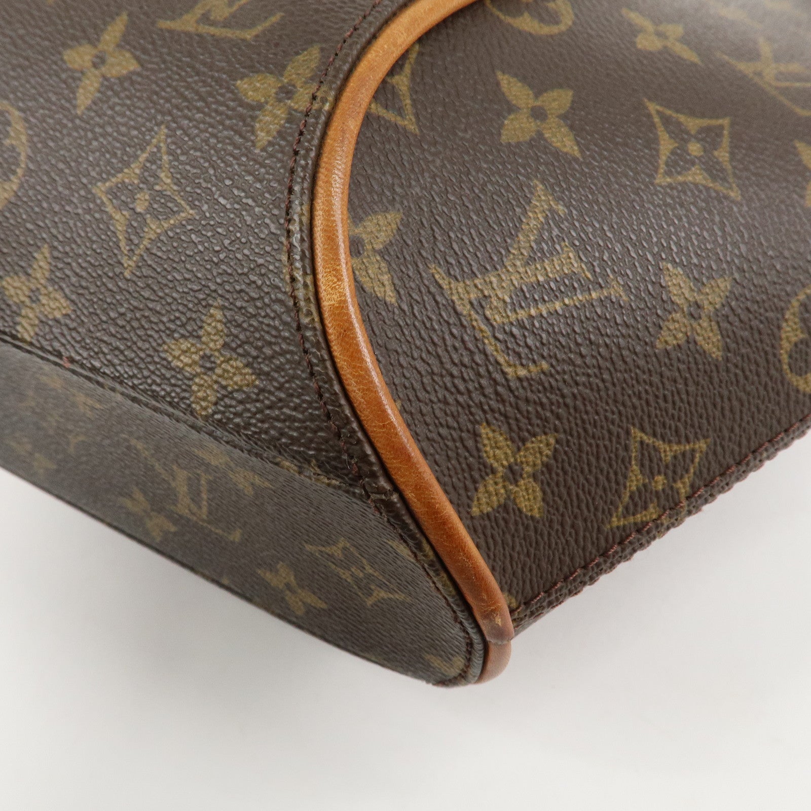 Louis Vuitton Monogram Ellipse PM Hand Bag Brown M51127 Used