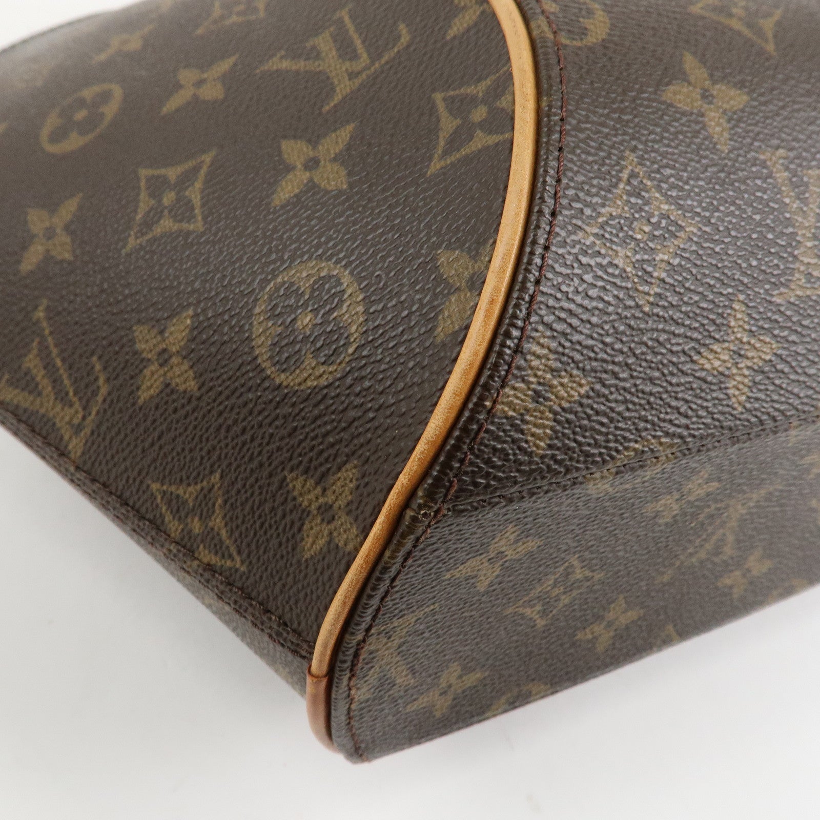 Louis Vuitton Monogram Ellipse MM Hand Bag Brown M51126 Used