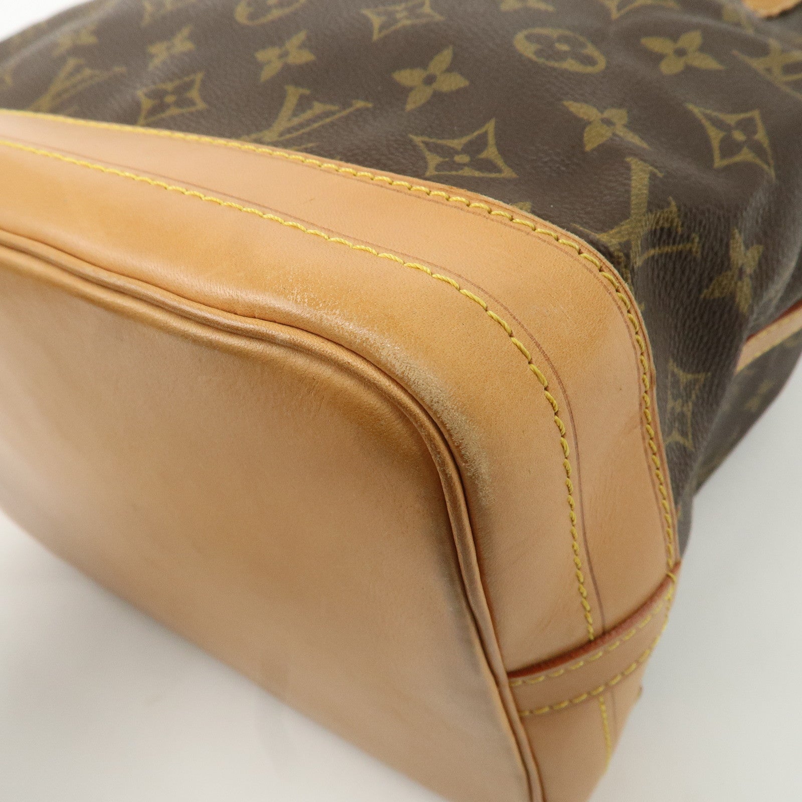 Louis Vuitton Monogram Noe Shoulder Bag Hand Bag Brown M42224 Used