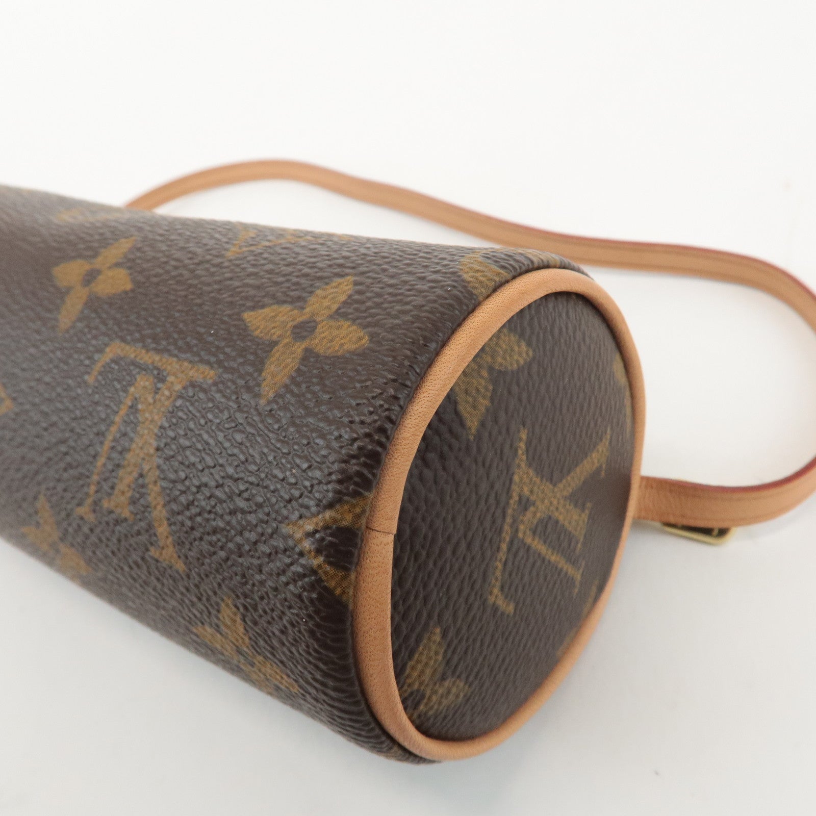 Louis Vuitton Monogram Mini Pouch for Papillon Bag New Style Brown Used