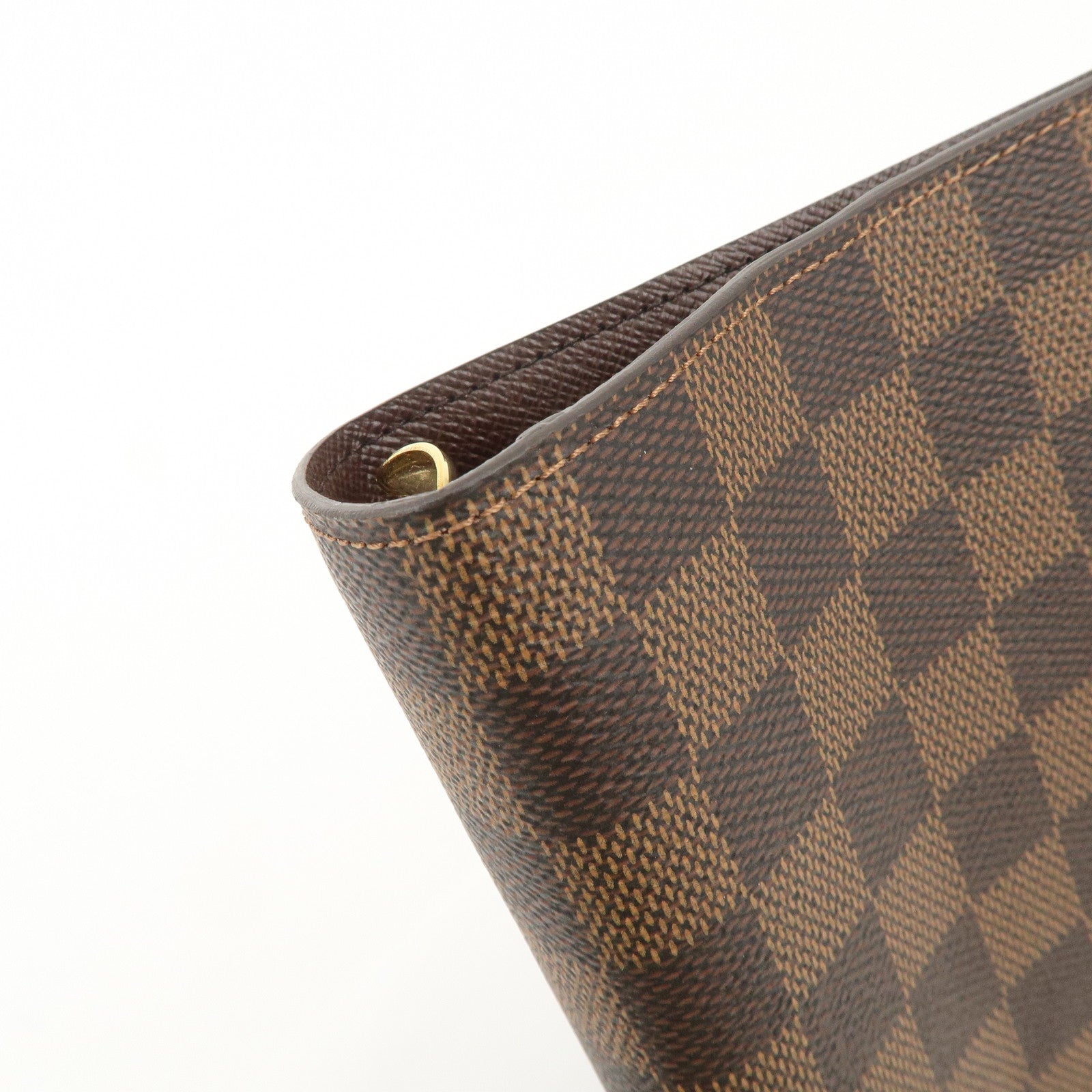 Louis Vuitton Damier Agenda MM Planner Cover Brown R20701 Used