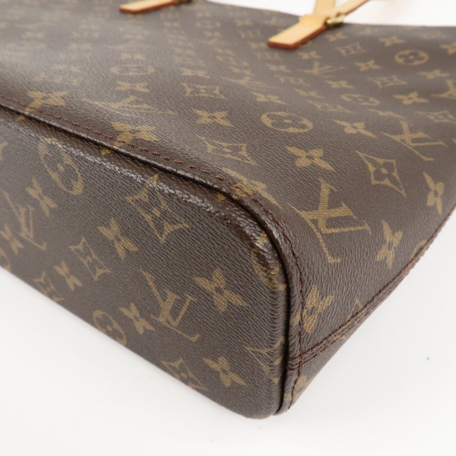 Louis Vuitton Monogram Luco Tote Bag Hand Bag Brown M51155 Used