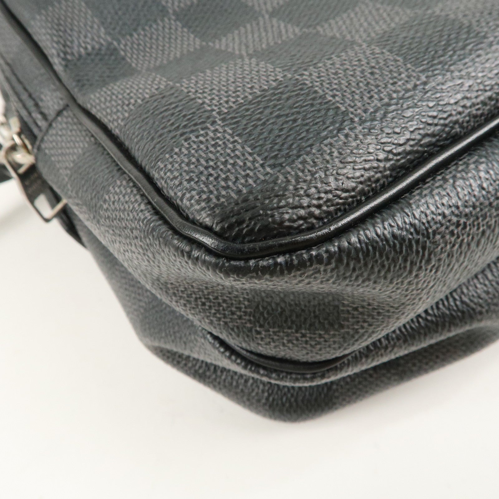 Louis Vuitton Damier Graphite Rem Shoulder Bag Black N41446