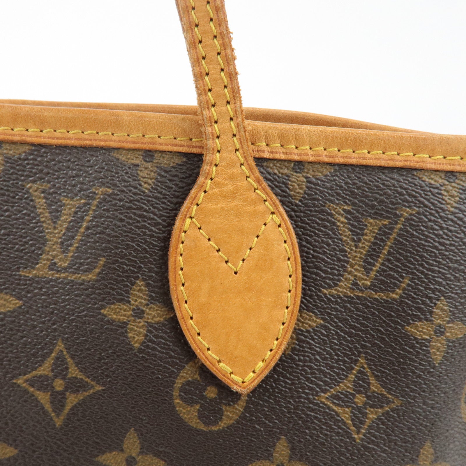 Louis Vuitton Monogram Neverfull MM Tote Bag Brown M40156 Used