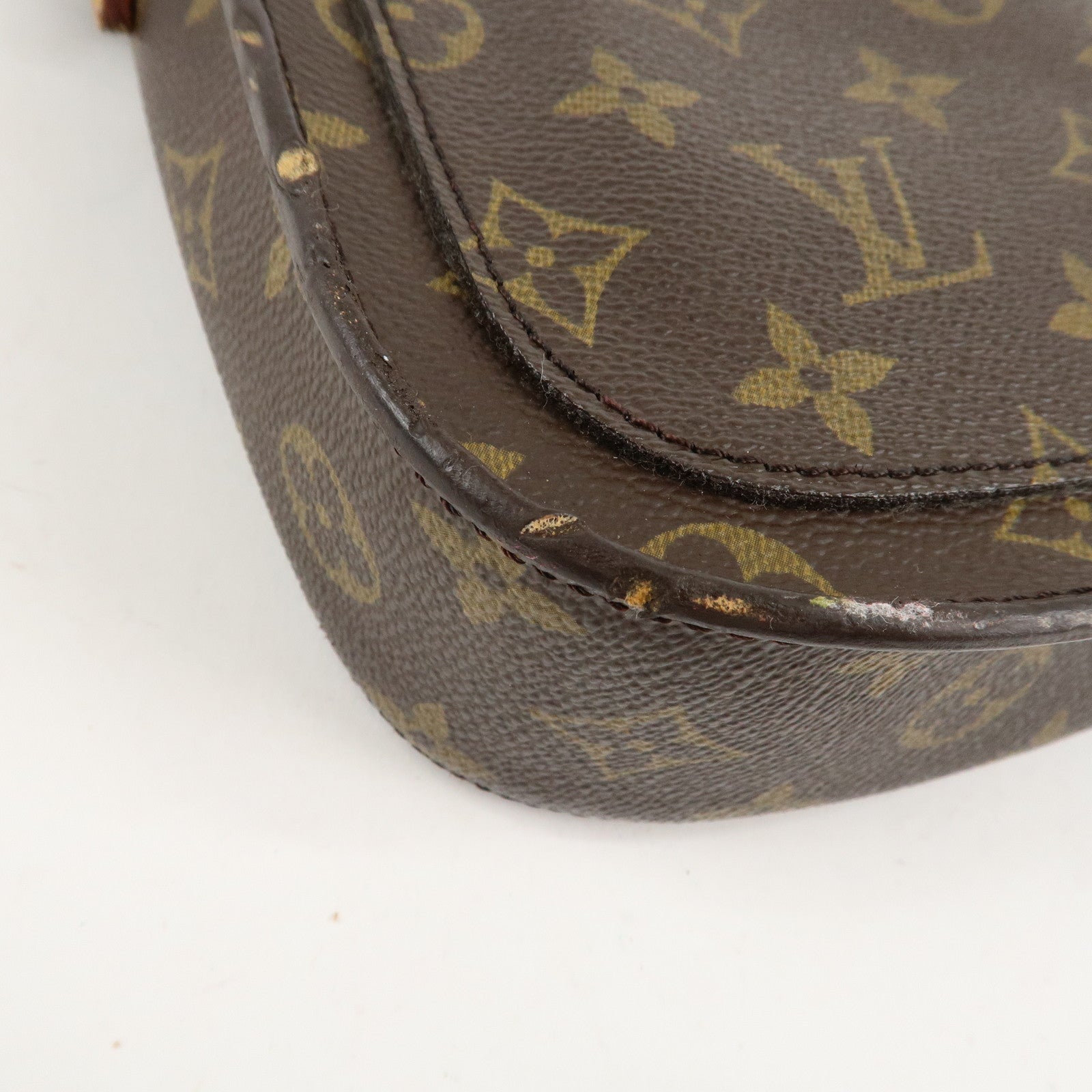 Louis Vuitton Monogram Saint Cloud MM Shoulder Bag Brown M51243