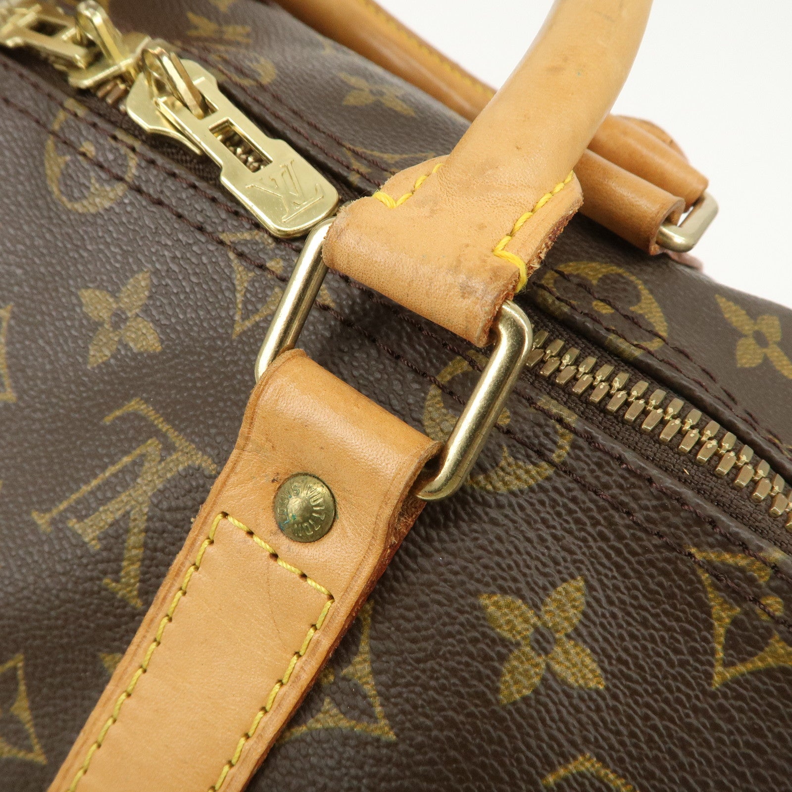 Louis Vuitton Monogram Keep All Bandouliere 50 Boston Bag M41416 Used