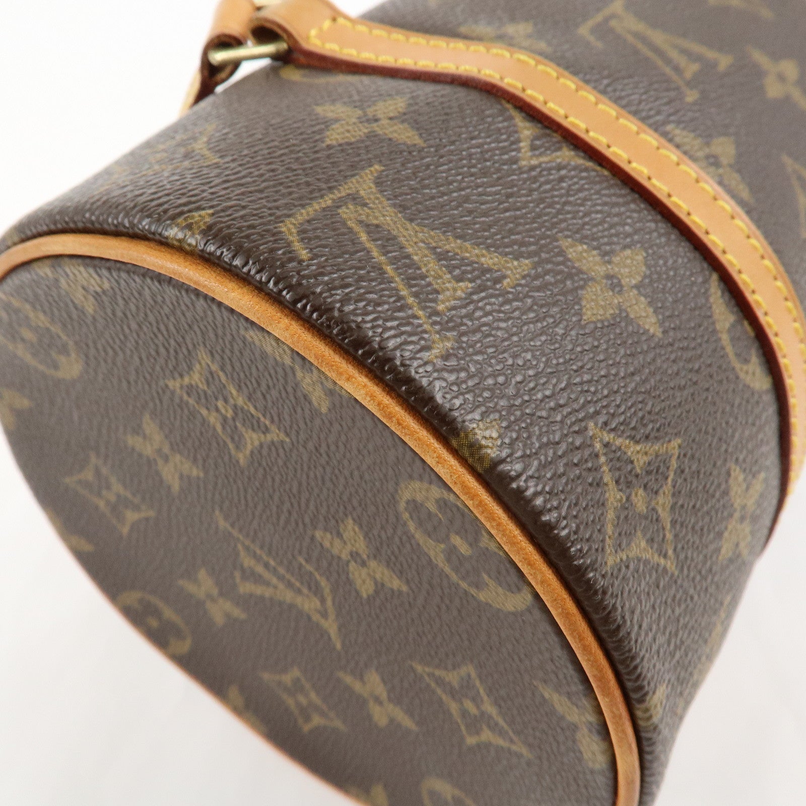 Louis Vuitton Monogram Papillon 26 Hand Bag New Style Brown M51386 Used