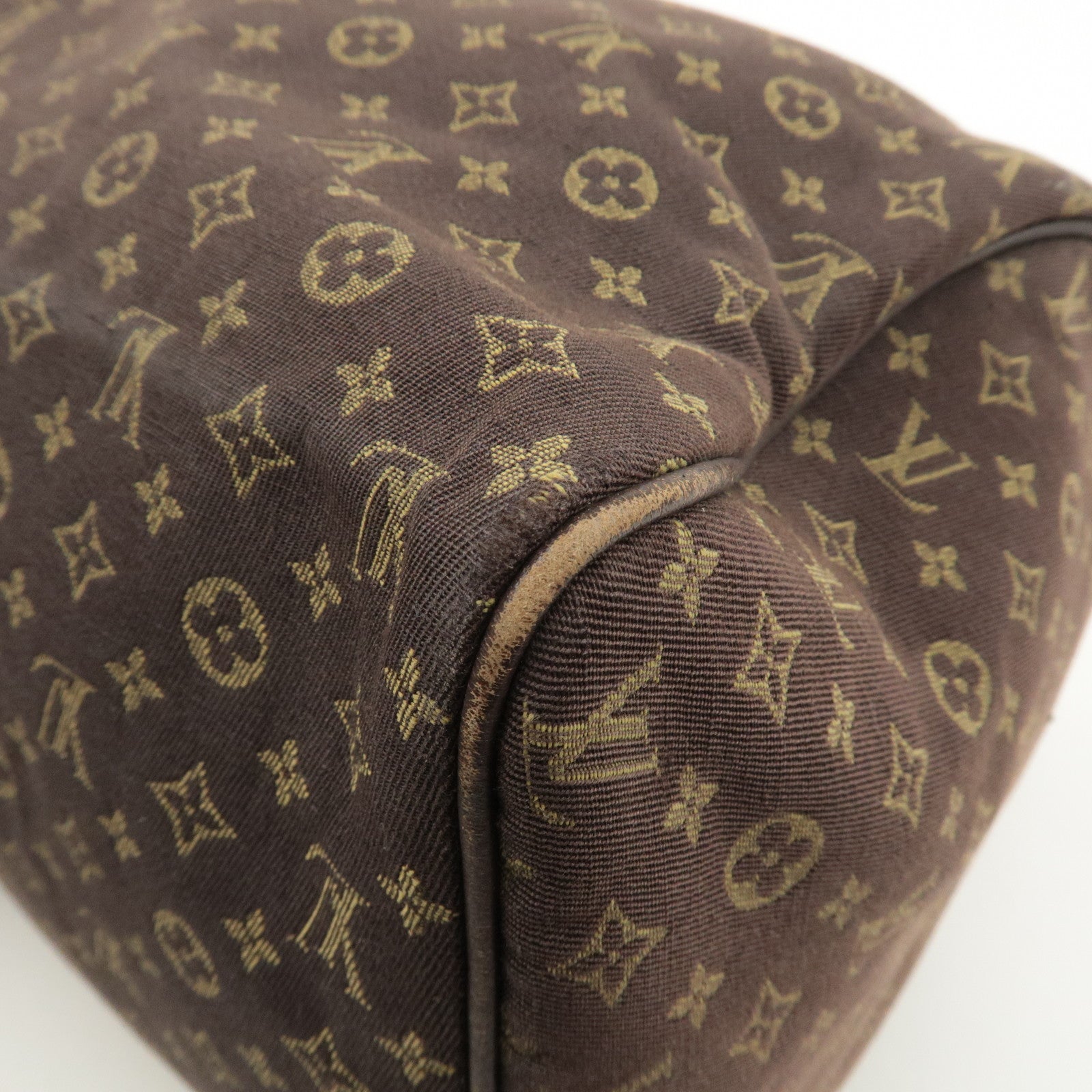 Louis Vuitton Monogram Mini Lin Speedy 30 Boston Bag Ebene M95224