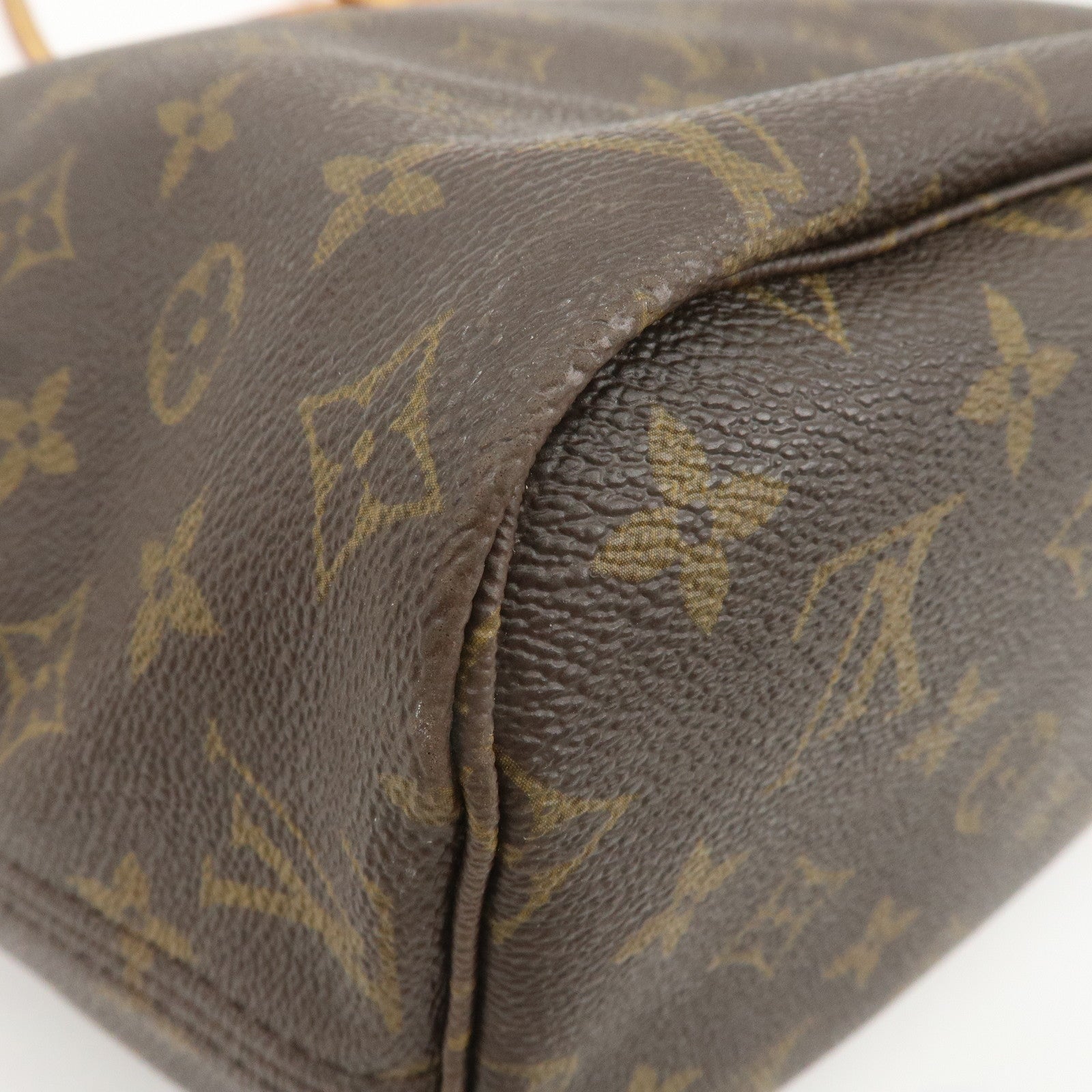 Louis Vuitton Monogram Neverfull MM Tote Bag Brown M40156