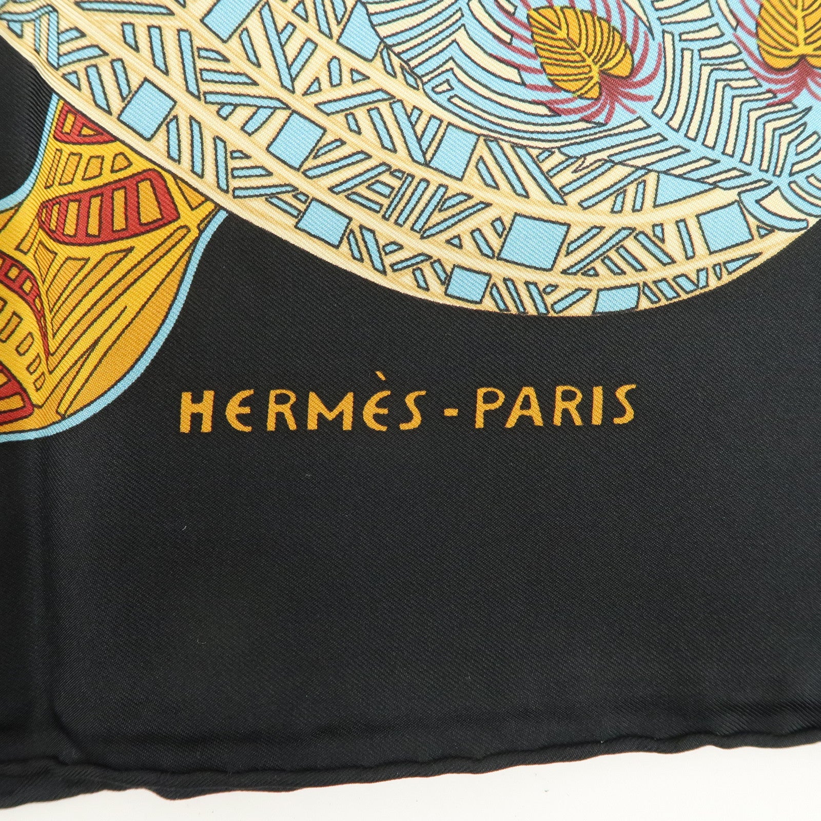 HERMES Carre 90 Silk 100% Scarf Art des STEPPES Step Museum Used