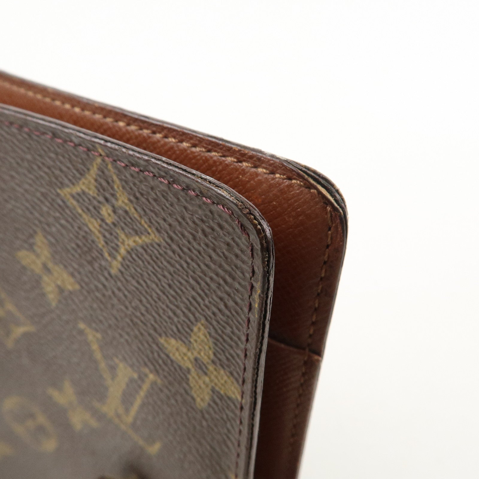 Louis Vuitton Monogram Agenda MM Planner Cover Brown R20004