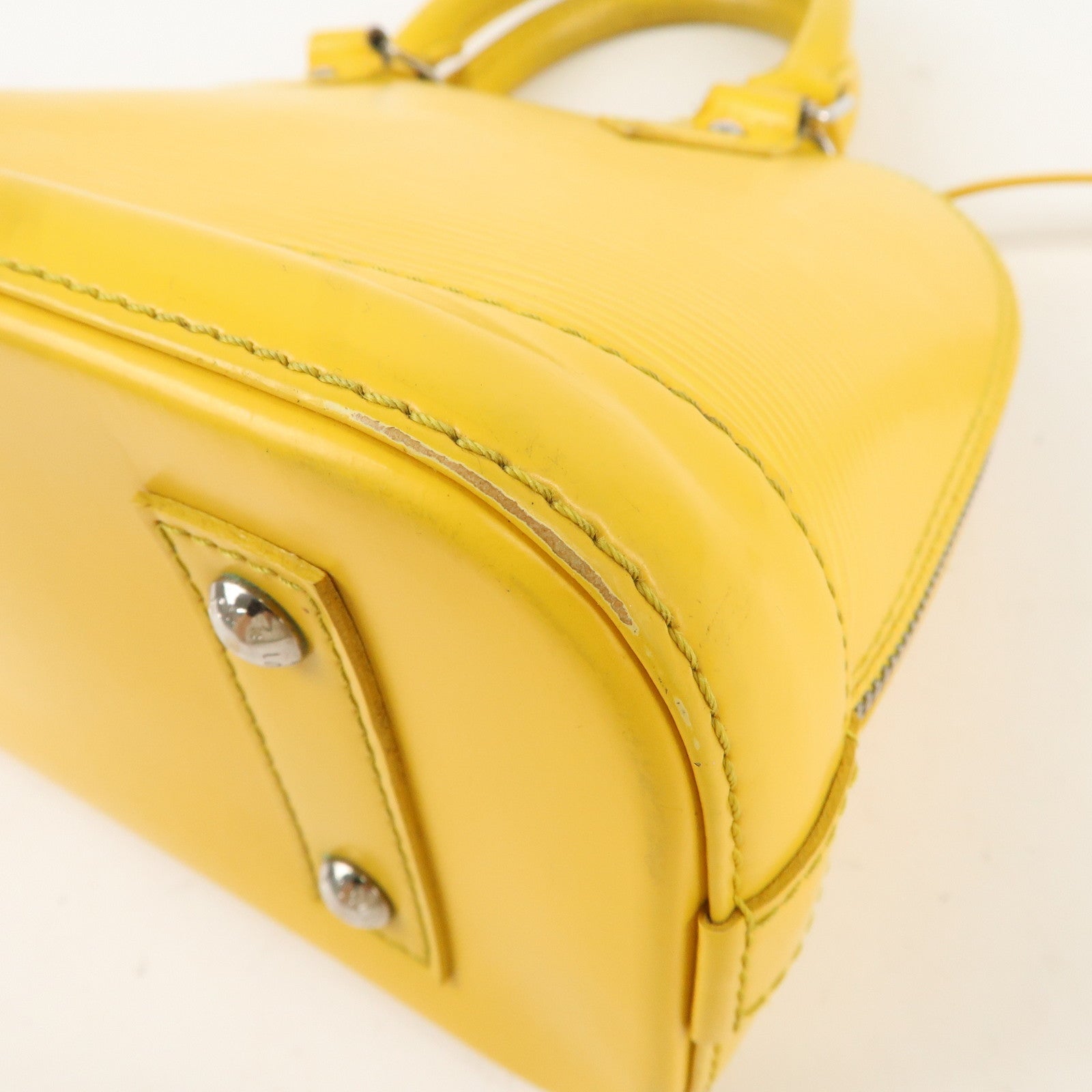 Louis Vuitton Epi Alma BB Hand Bag Citron M40866