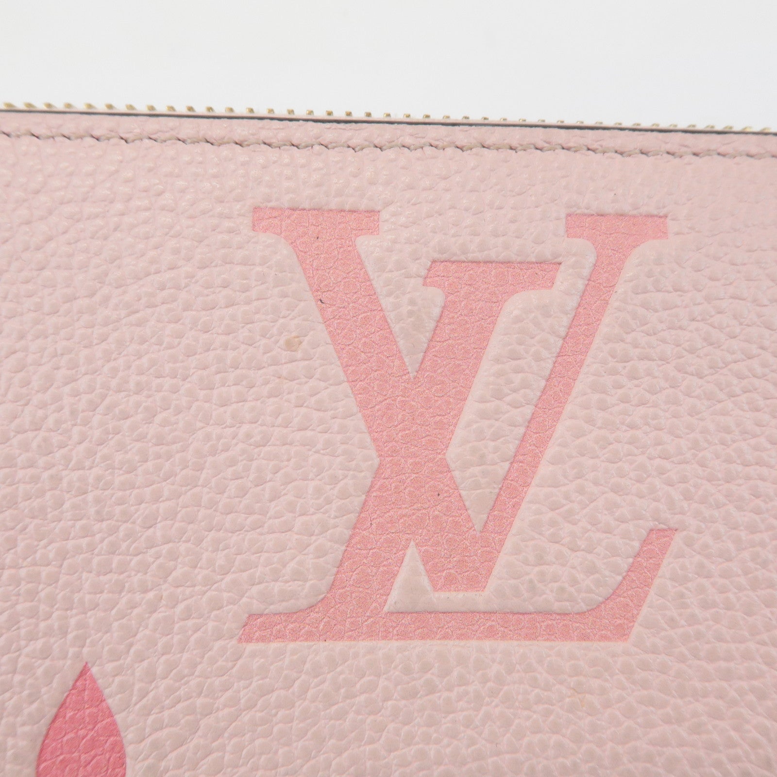 Louis Vuitton Monogram Empreinte Zippy Wallet Rose M80403 Used