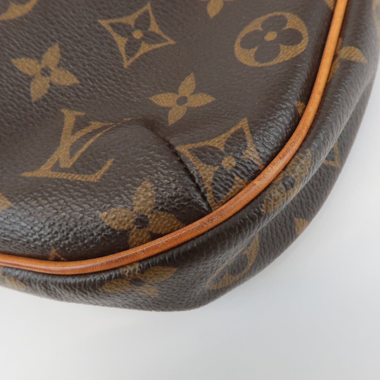 Louis Vuitton Monogram Odeon PM Shoulder Bag Brown M56390 Used