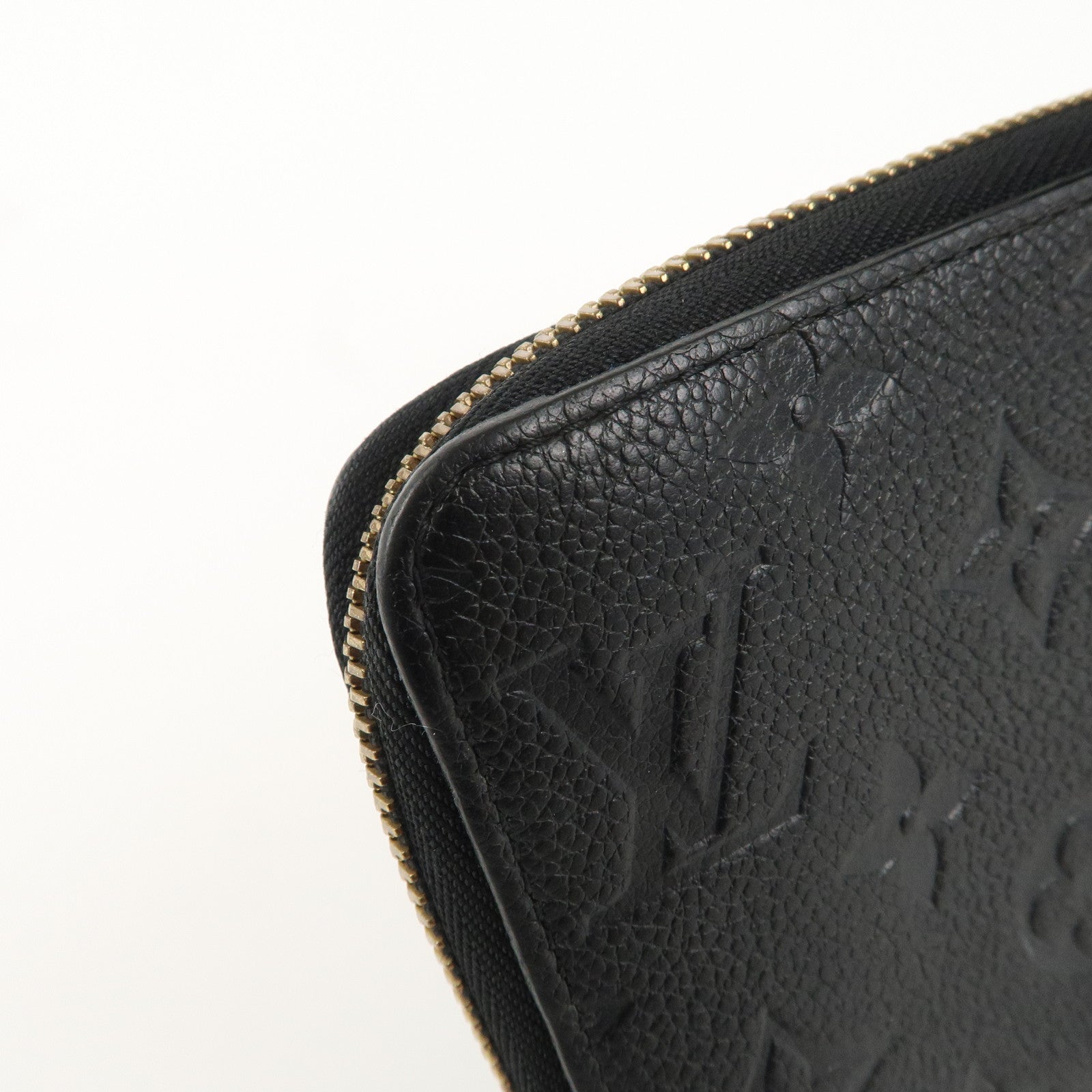 Louis Vuitton Monogram Empreinte Zippy Wallet Noir M61864