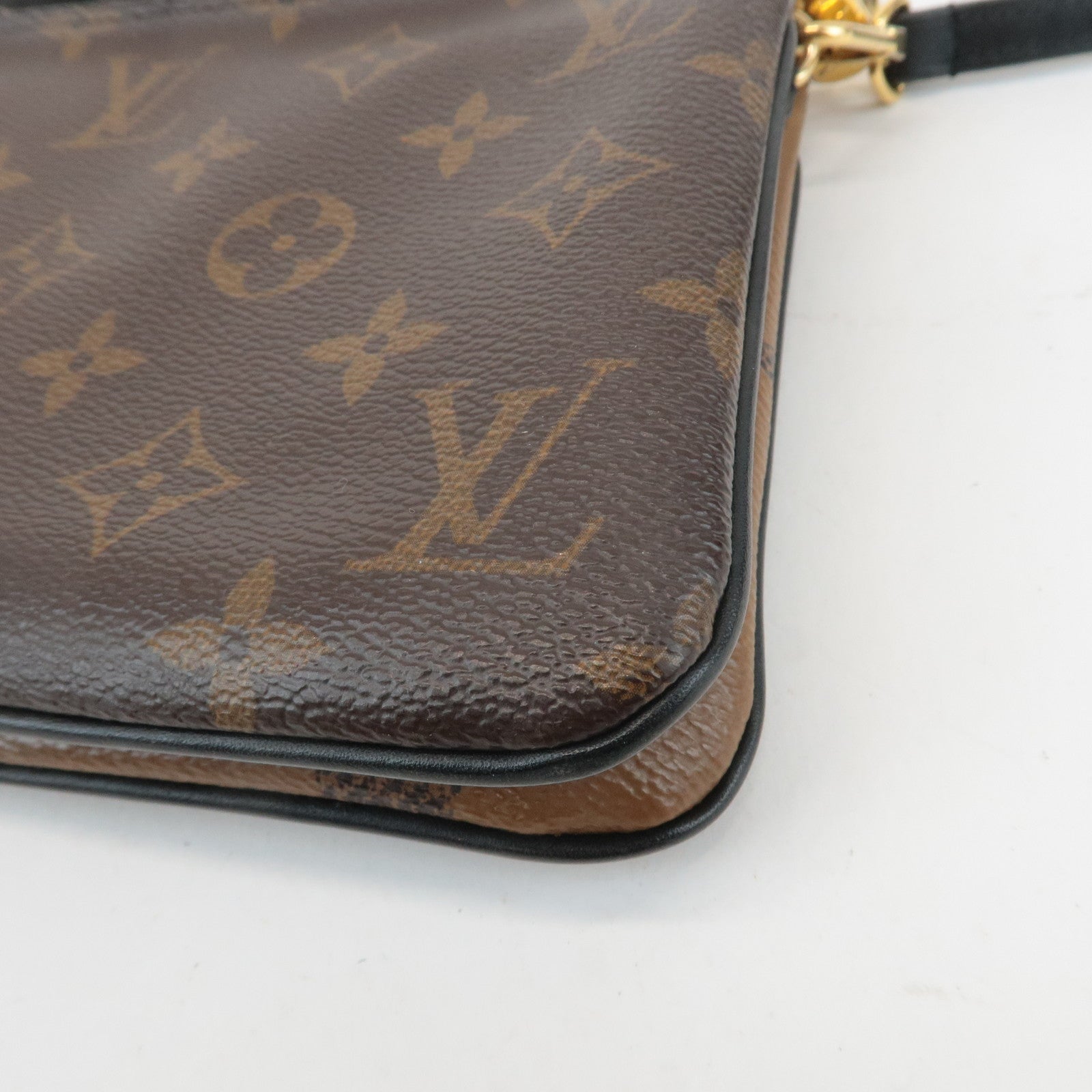 Louis Vuitton Monogram Reverse Pochette Double Zip Bag M69203