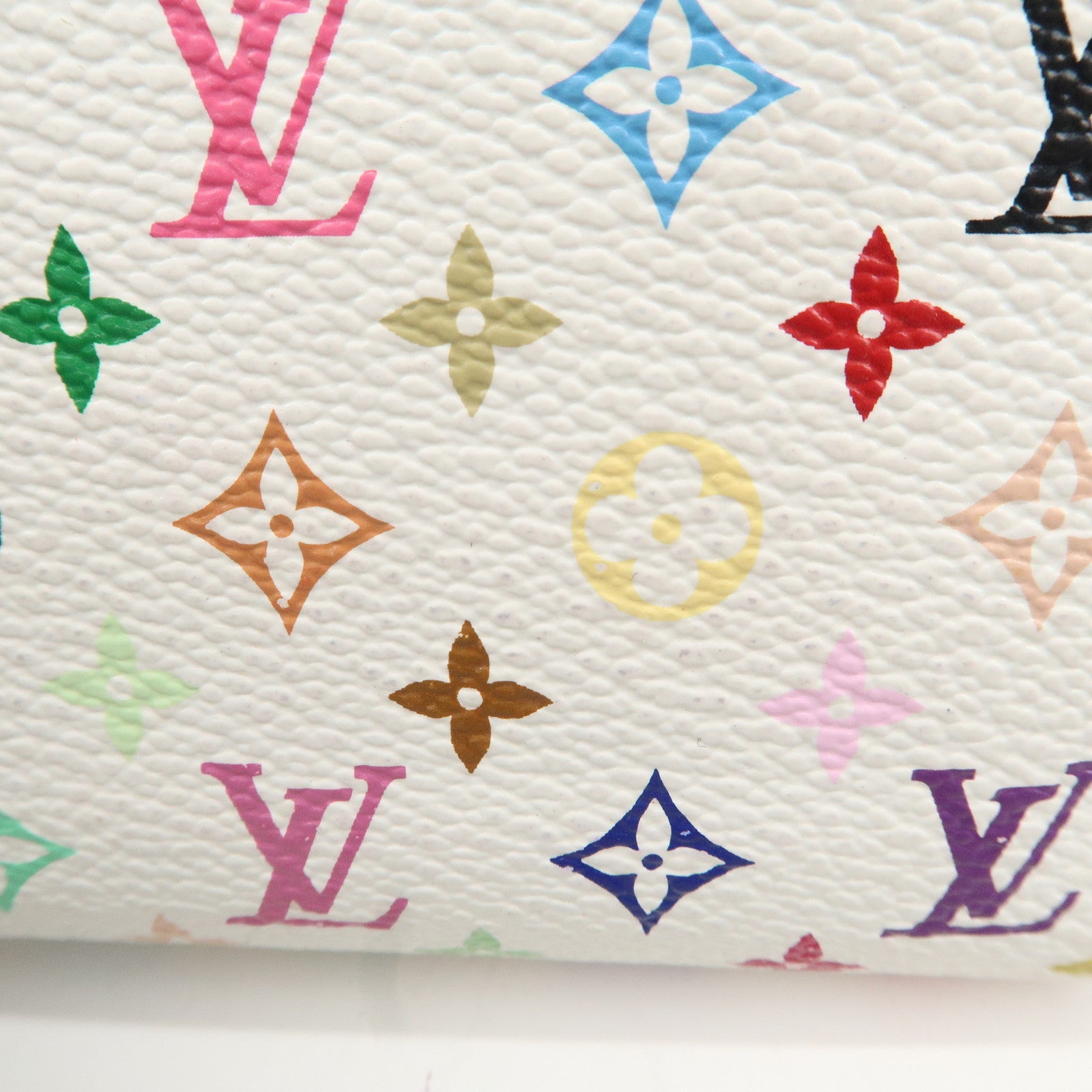 Louis Vuitton Monogram Multi Color Zippy Coin Purse Blanc M93741 Used