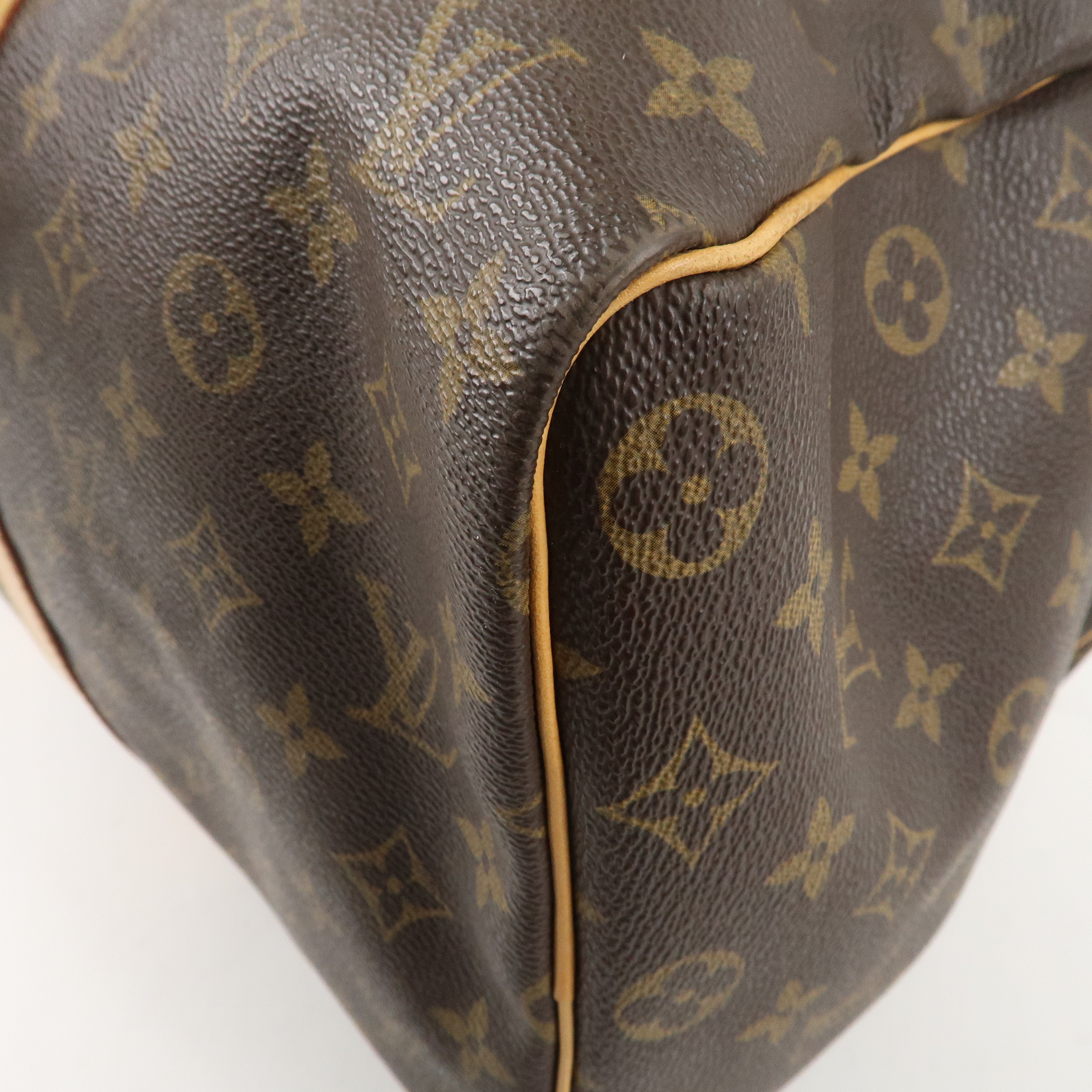 Louis Vuitton Monogram Keep All 45 Boston Bag Brown M41428