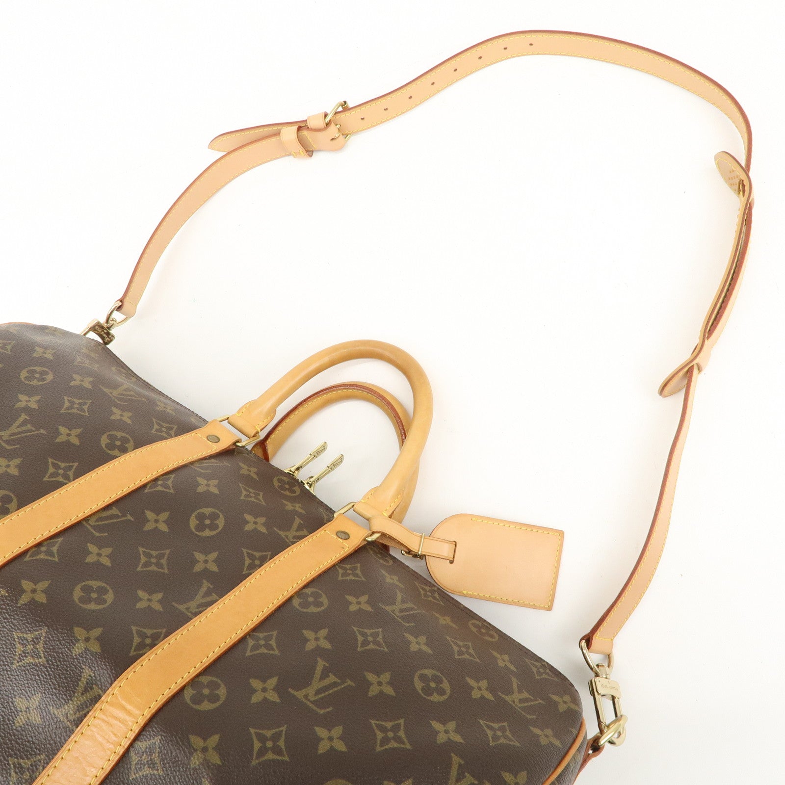 Louis Vuitton Monogram Keep All Bandouliere 45 Boston Bag M41418 Used