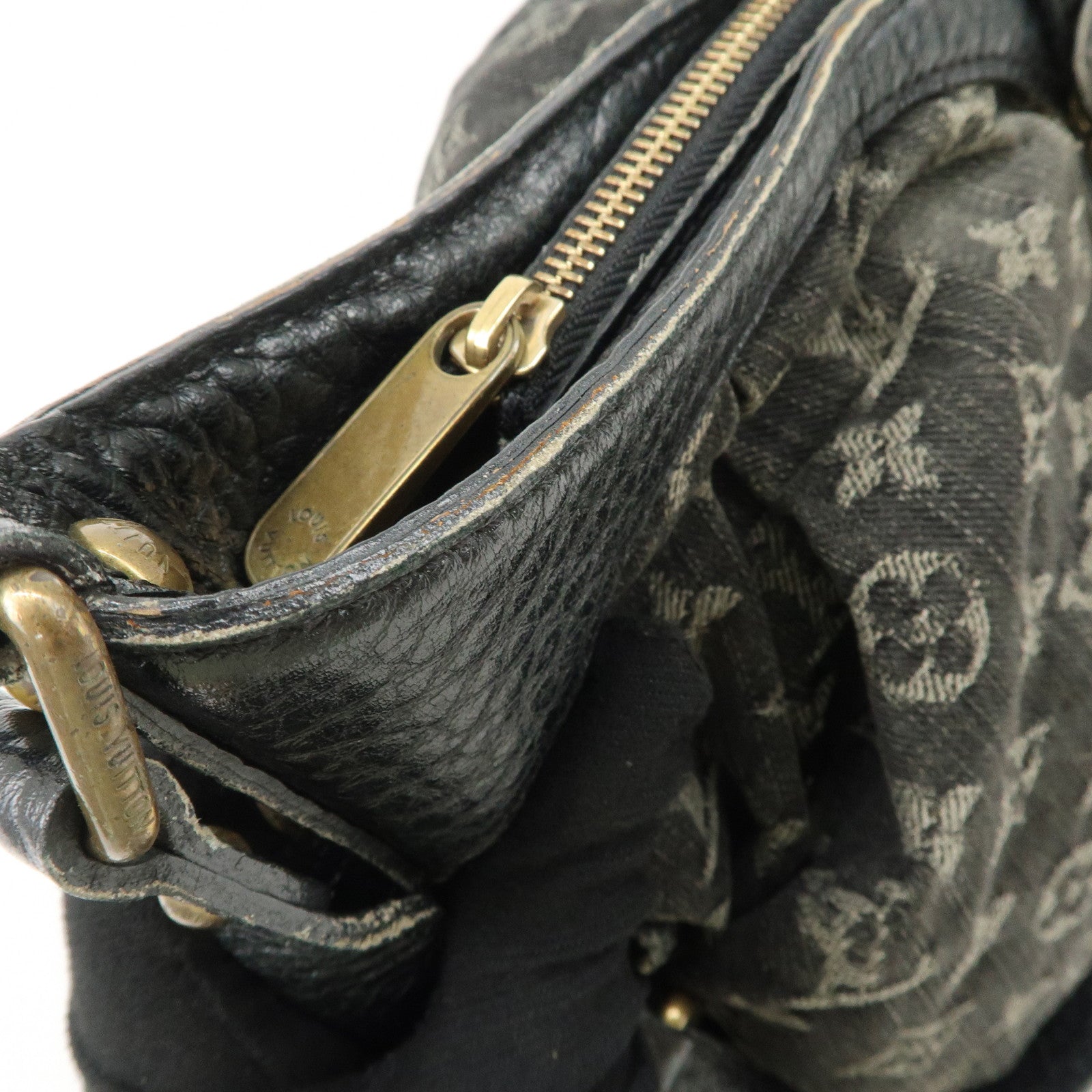 Louis Vuitton Monogram Denim XS Shoulder Bag Crossbody Bag Noir M95608 Used