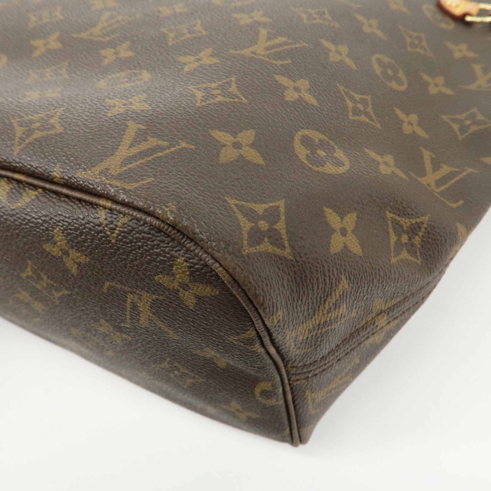 Louis Vuitton Monogram Neverfull MM Tote Bag Brown M40156 Used