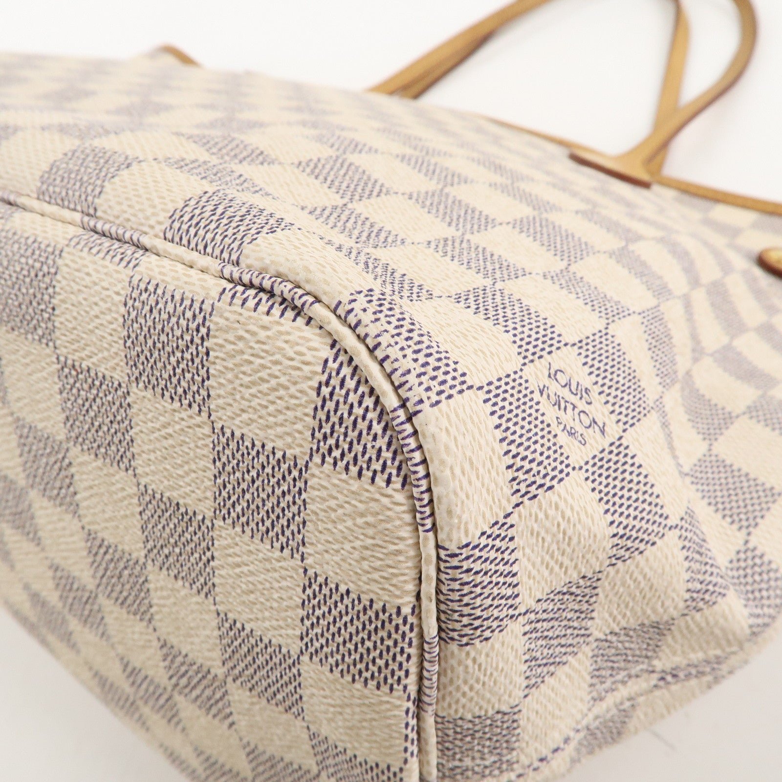 Louis Vuitton Damier Azur Neverfull MM Tote Bag N51107