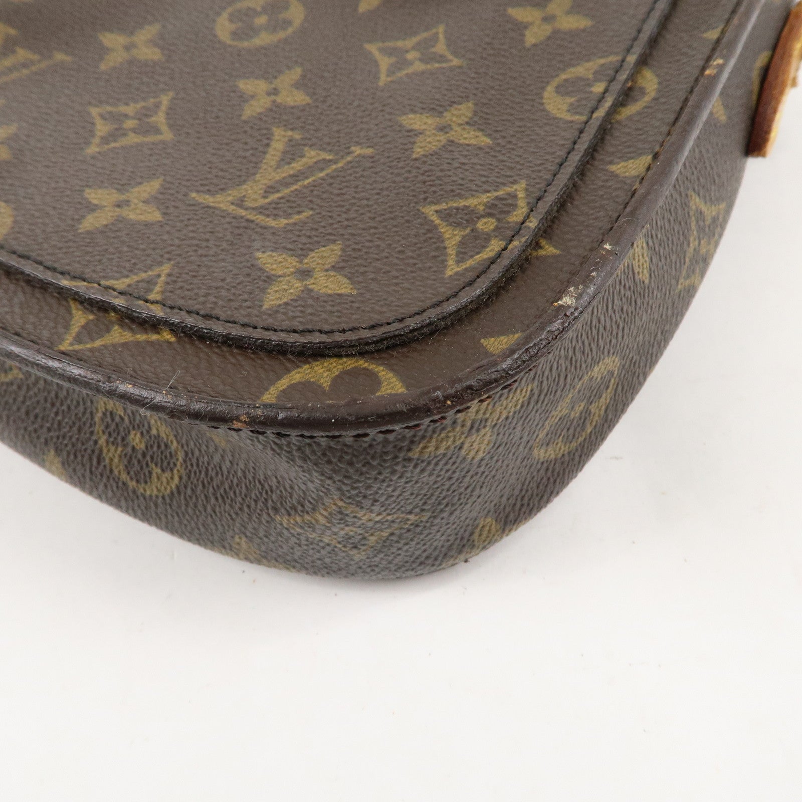 Louis Vuitton Monogram Saint Cloud MM Shoulder Bag Brown M51243