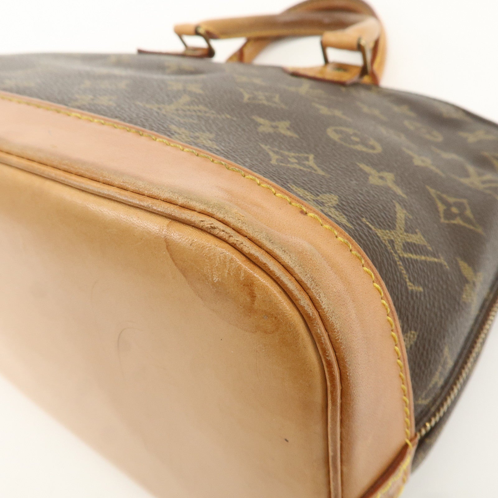 Louis Vuitton Monogram Alma Hand Bag Brown M51130