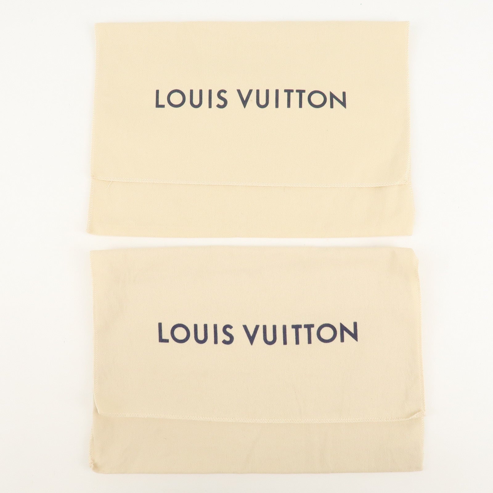 Louis Vuitton Set of 12 Dust Bag Beige Brown Flap Style Used