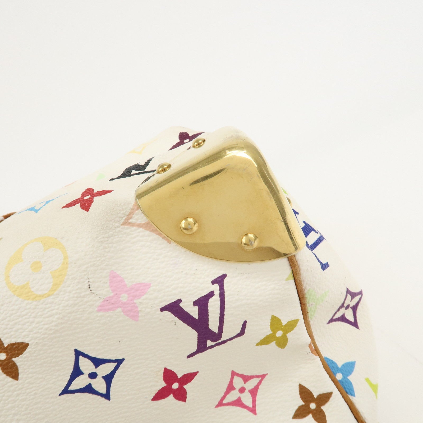 Louis Vuitton Monogram Multi Color Speedy 30 Hand Bag M92643 Used