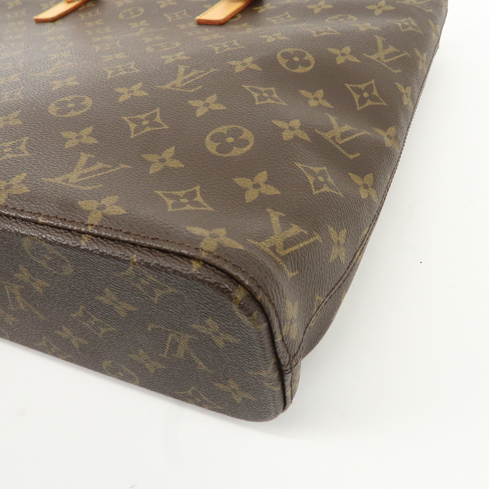 Louis Vuitton Monogram Luco Tote Bag Hand Bag Brown M51155 Used