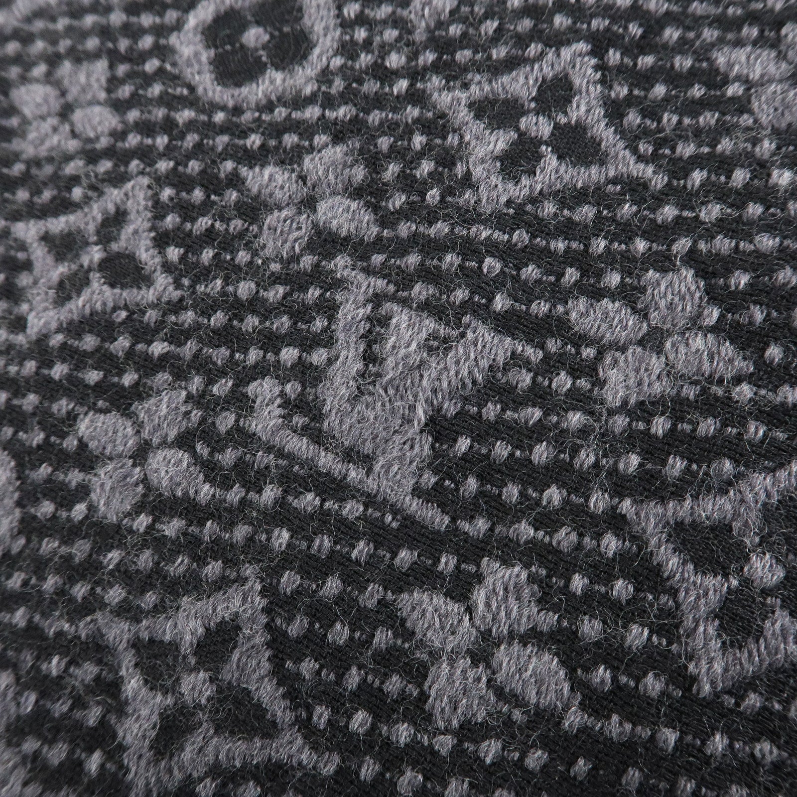 Louis Vuitton Monogram Echarpe Classic 100% Wool Knit Scarf M78526 Used